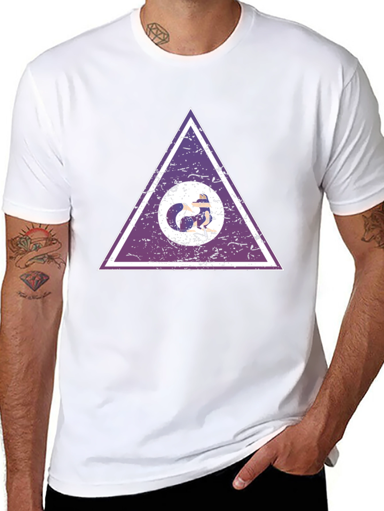 Geometric Fox T-Shirt - Stylish Graphic Tee