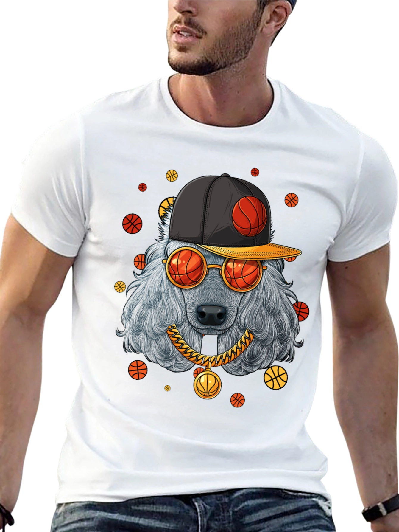 Cool Dog Basketball T-Shirt