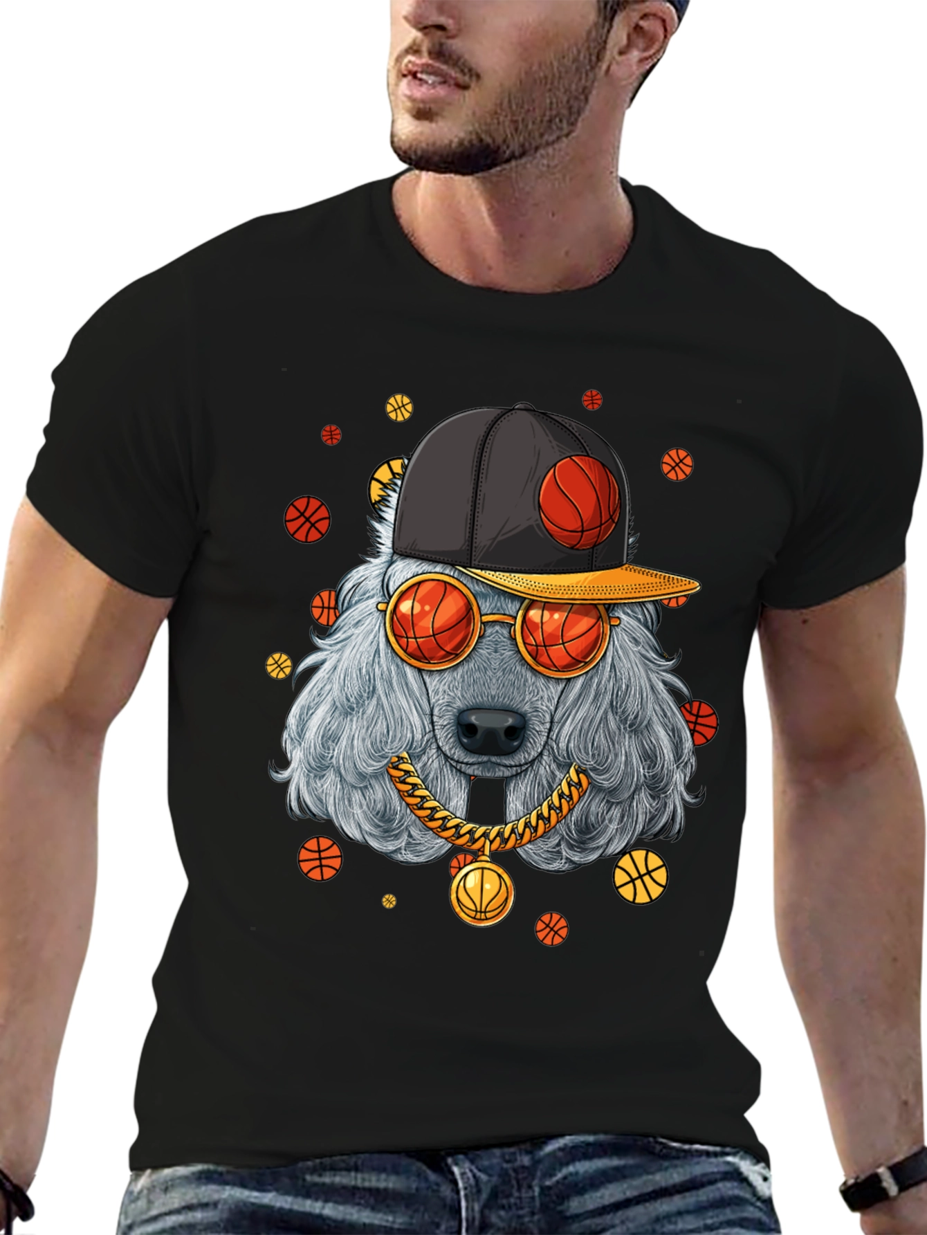 Cool Dog Basketball T-Shirt