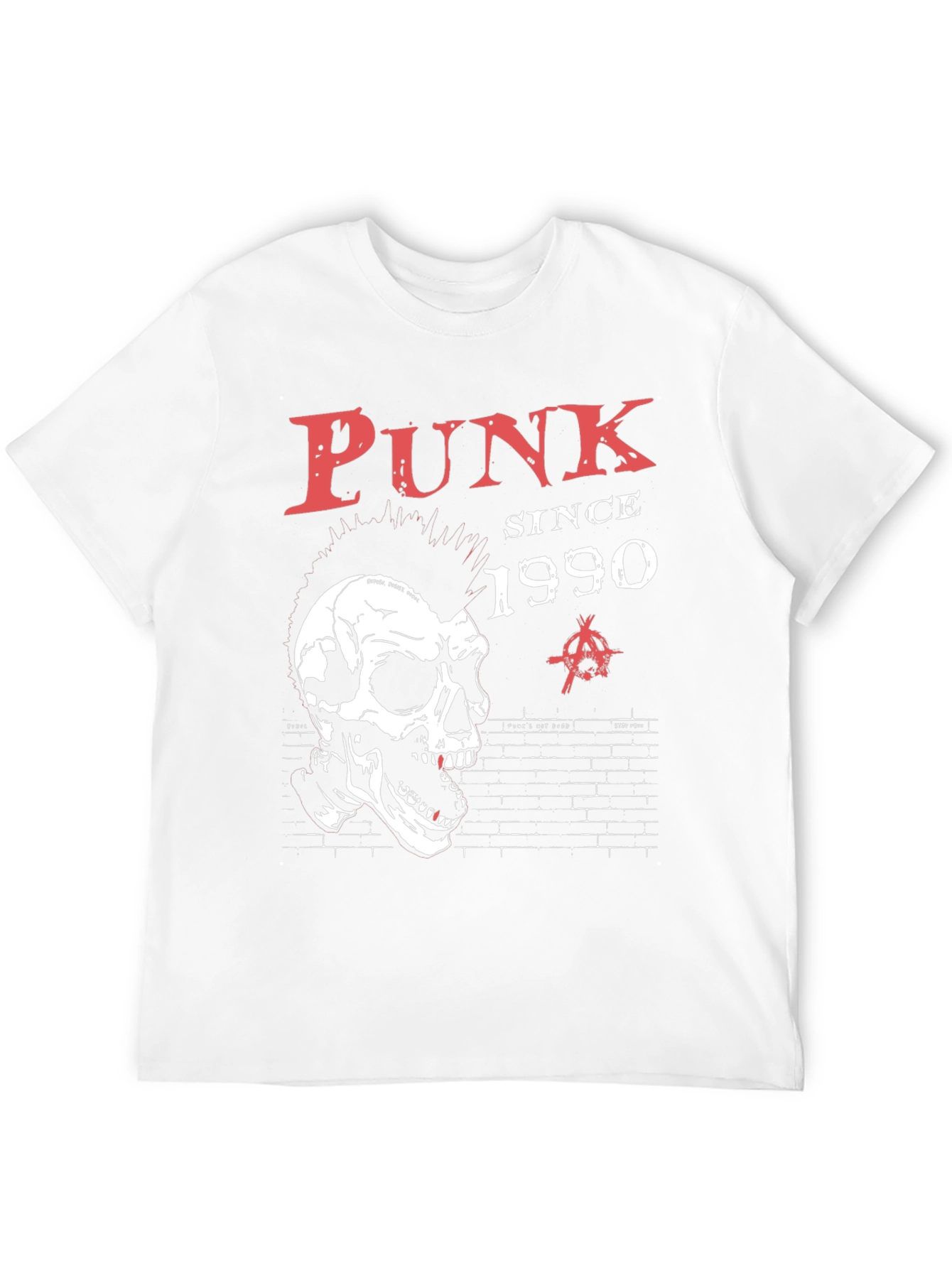 Punk Since 1990 Graphic Tee - Skull Design