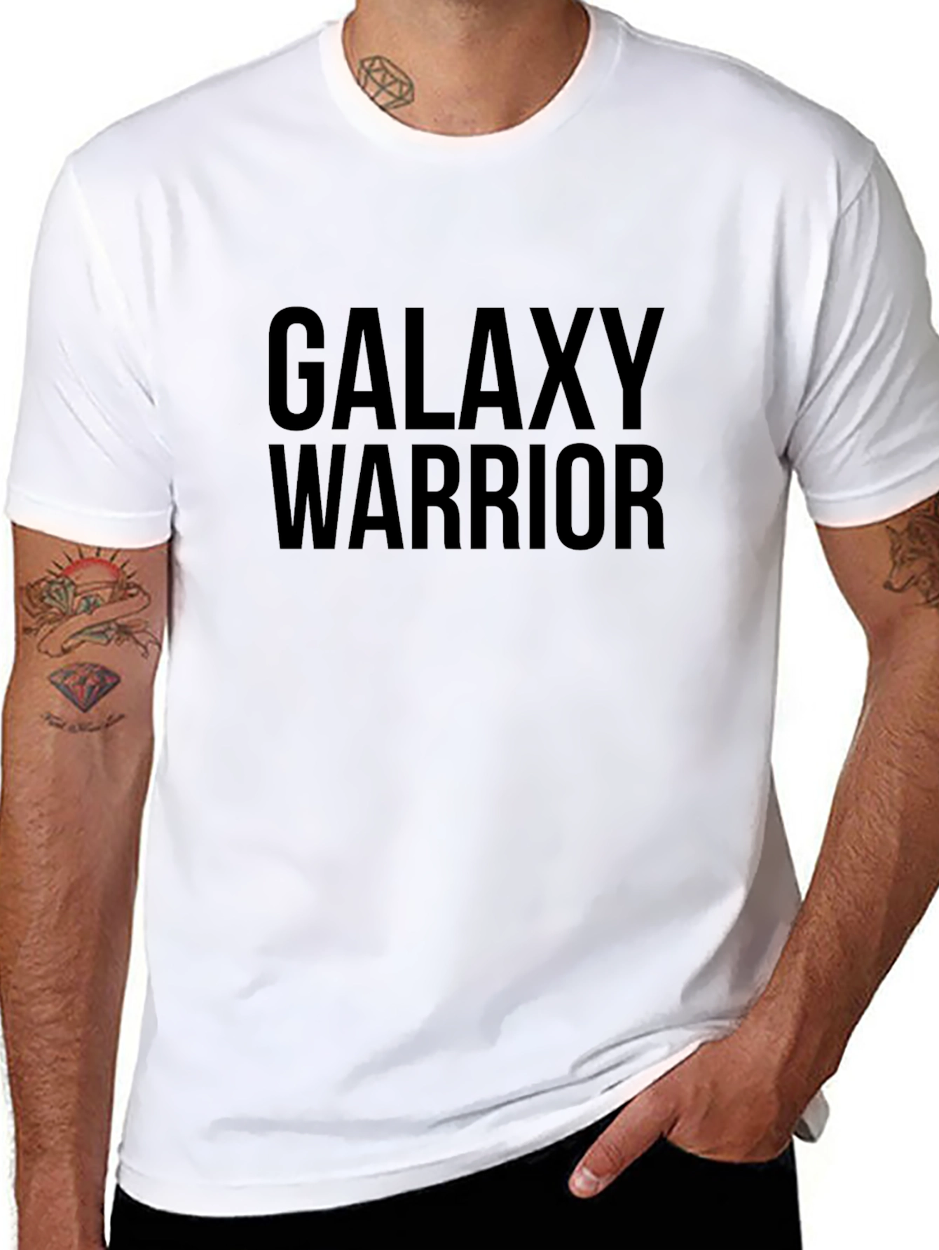 Galaxy Warrior Black Graphic Tee