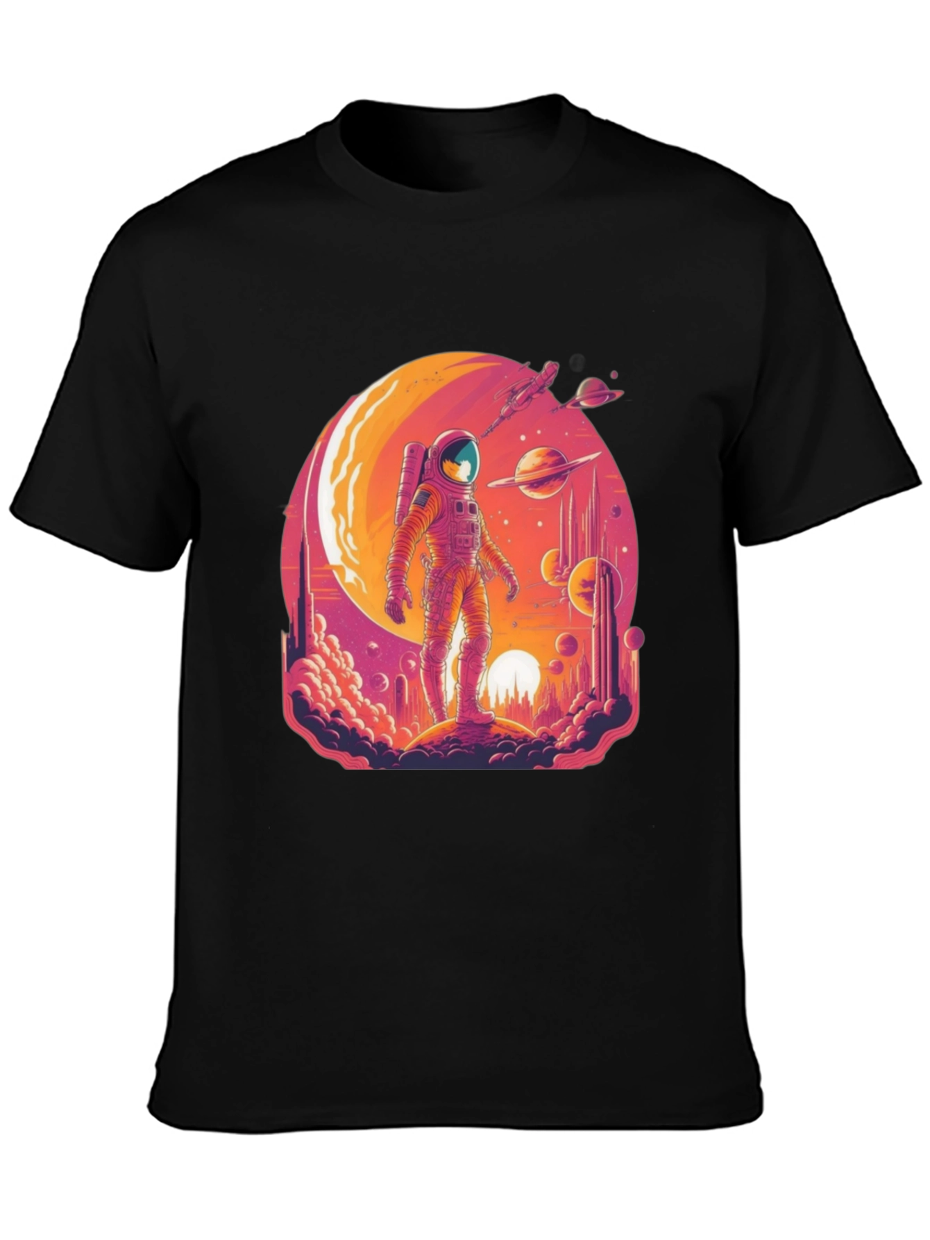 Cosmic Astronaut Graphic T-Shirt