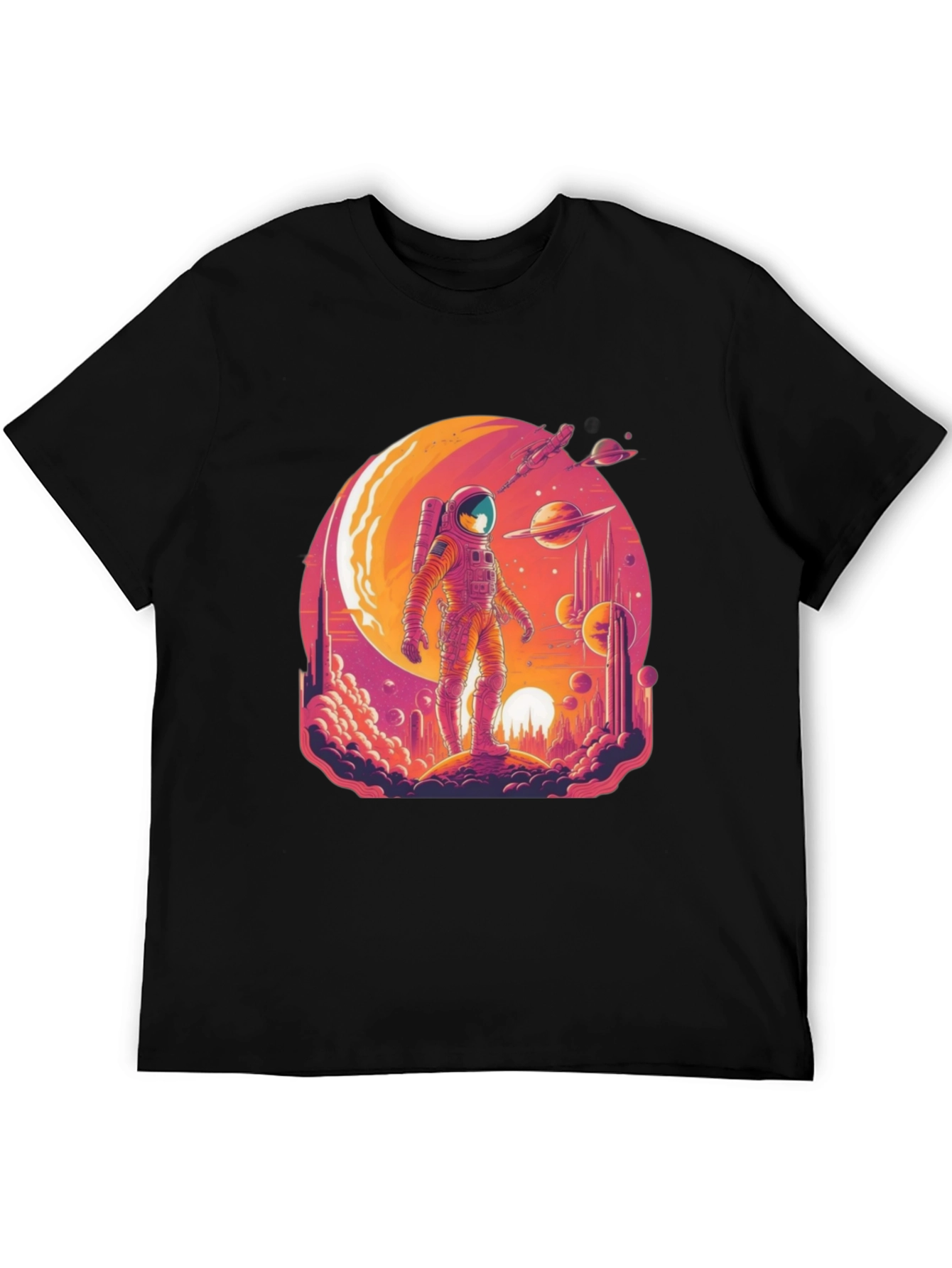 Cosmic Astronaut Graphic T-Shirt