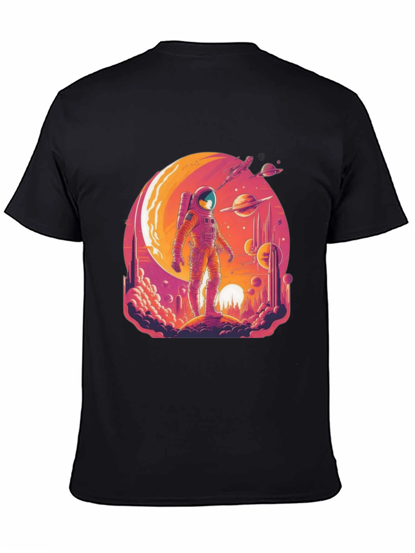 Cosmic Astronaut Graphic T-Shirt