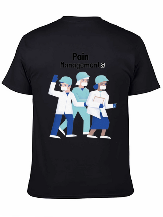 Pain Management Crew Black Tee