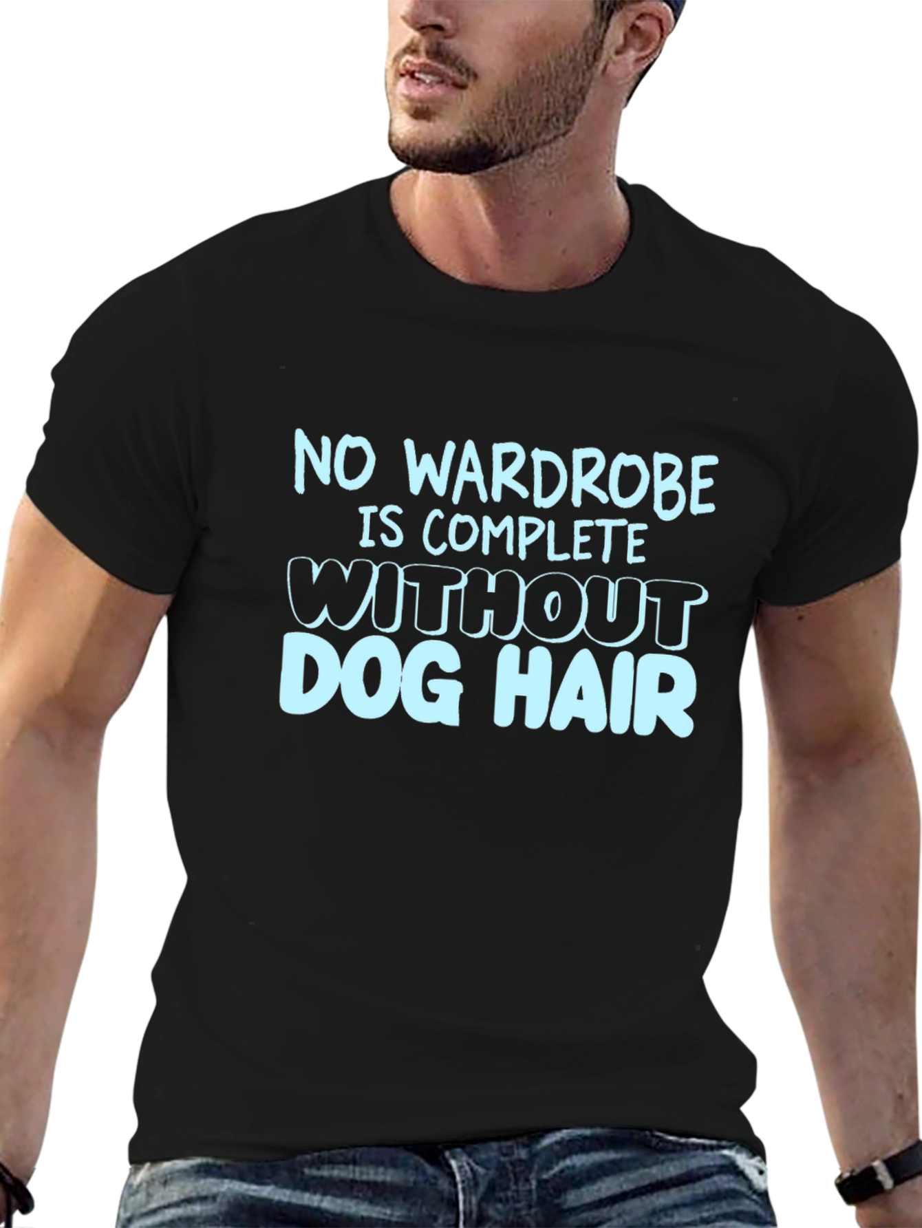 Dog Hair Black T-Shirt