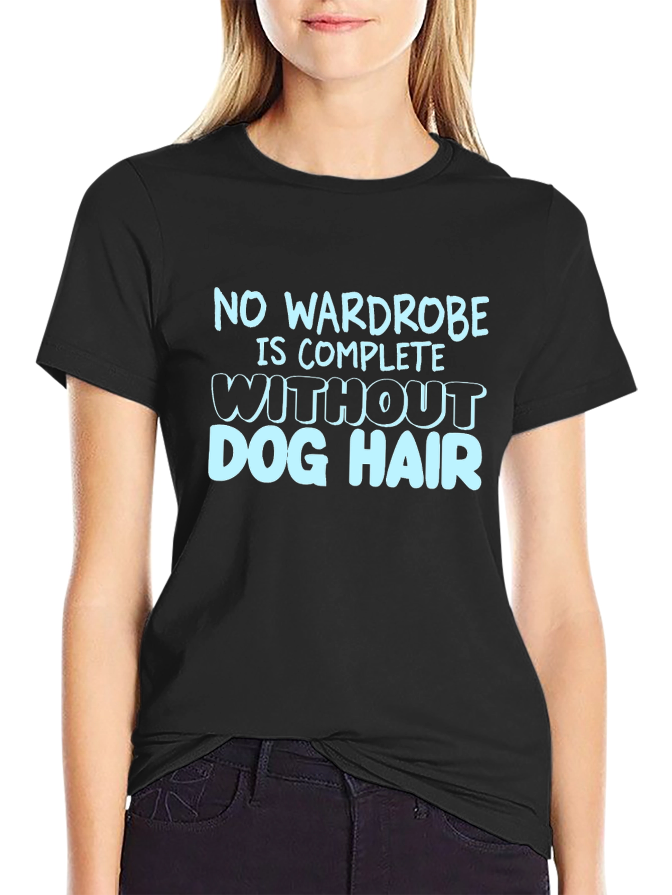 Dog Hair Black T-Shirt