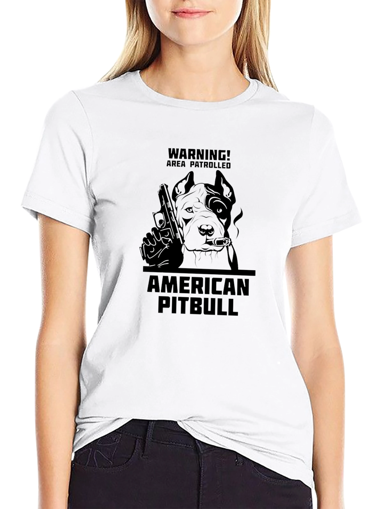 American Pitbull Area Patrolled Graphic T-Shirt