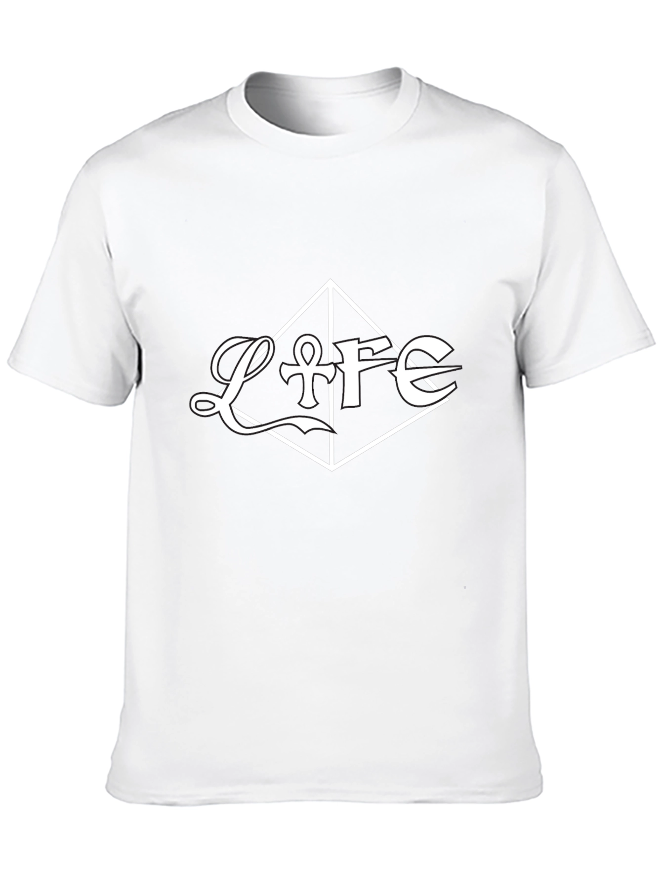 Life Graphic Tee - Stylish Black Cotton Blend T-Shirt