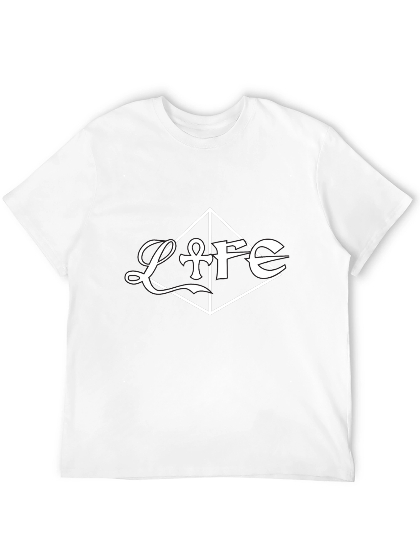 Life Graphic Tee - Stylish Black Cotton Blend T-Shirt