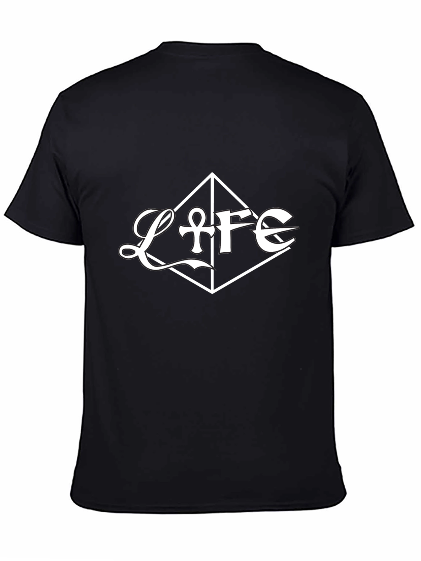 Life Graphic Tee - Stylish Black Cotton Blend T-Shirt
