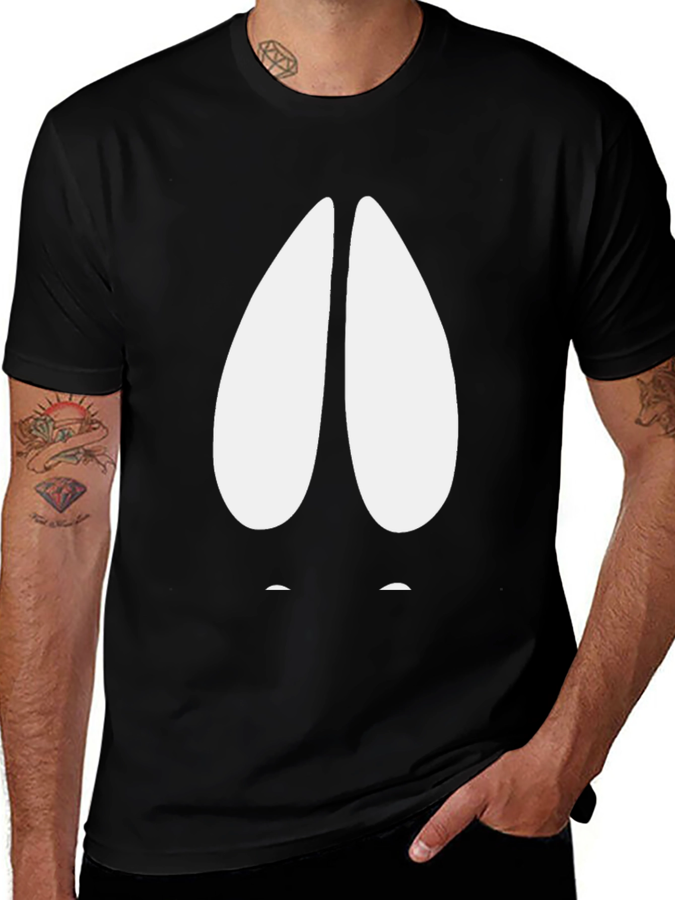 Hoof Print Graphic Tee - Mens Black T-Shirt
