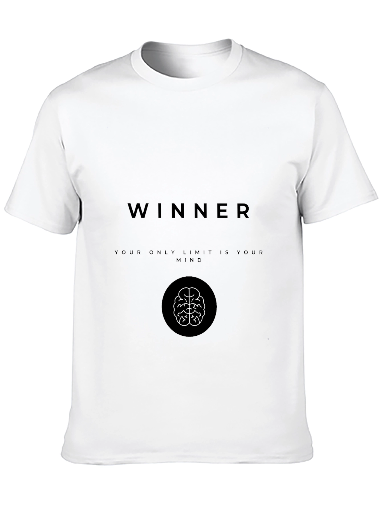 Winner Mindset Graphic Tee - Motivational Black T-Shirt