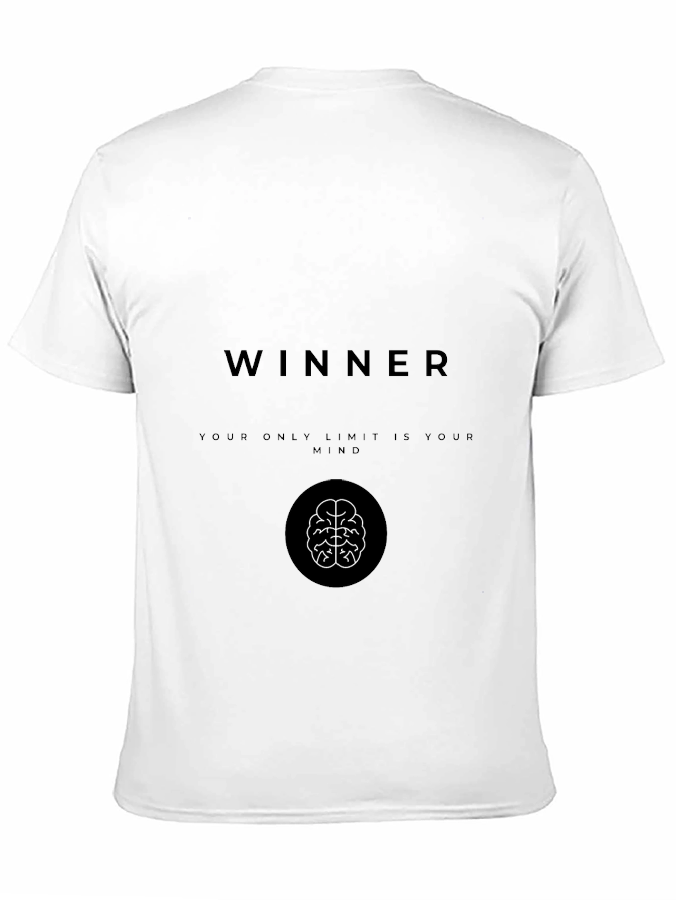 Winner Mindset Graphic Tee - Motivational Black T-Shirt
