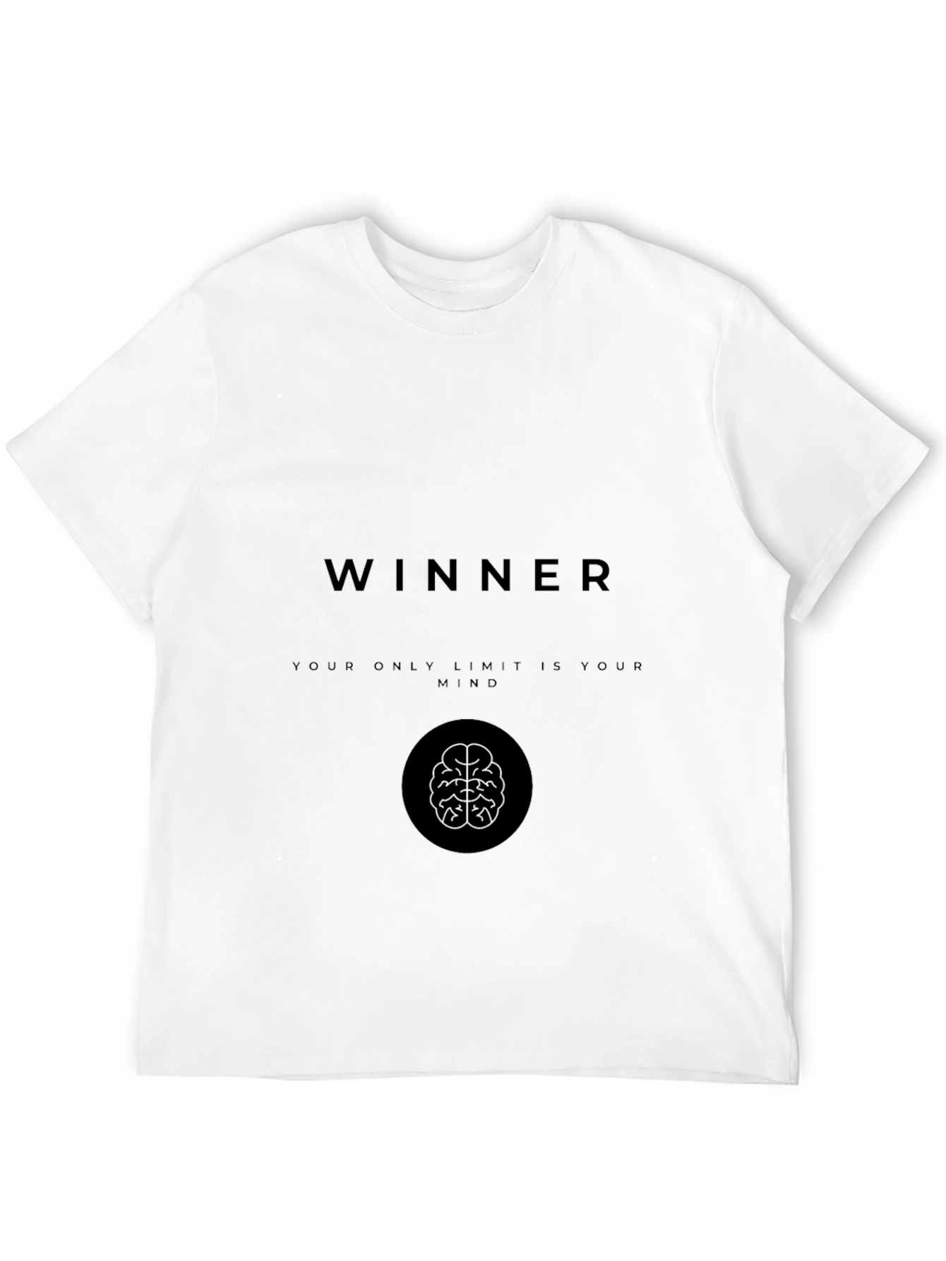 Winner Mindset Graphic Tee - Motivational Black T-Shirt