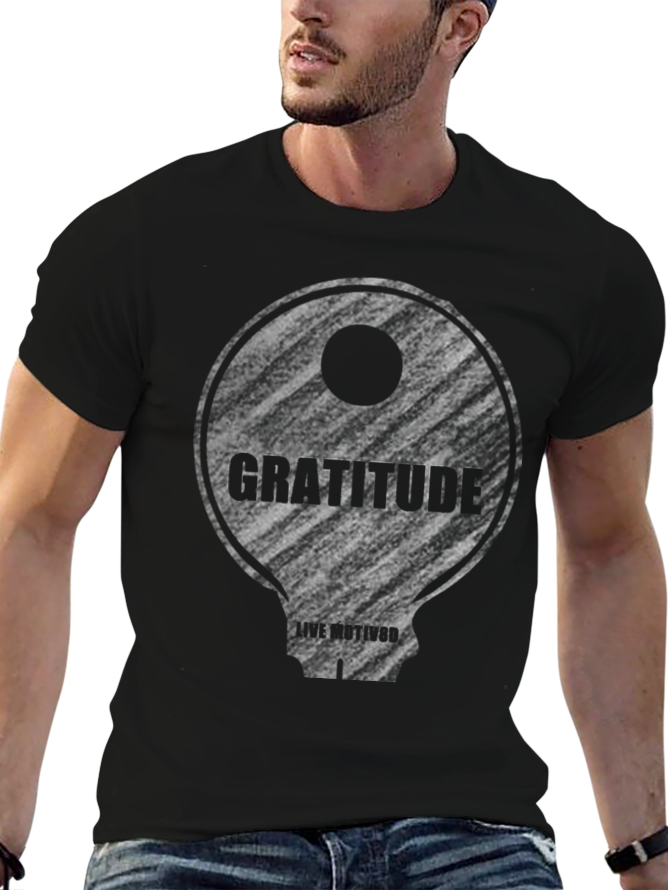Gratitude Graphic Tee - Inspirational Mens Shirt