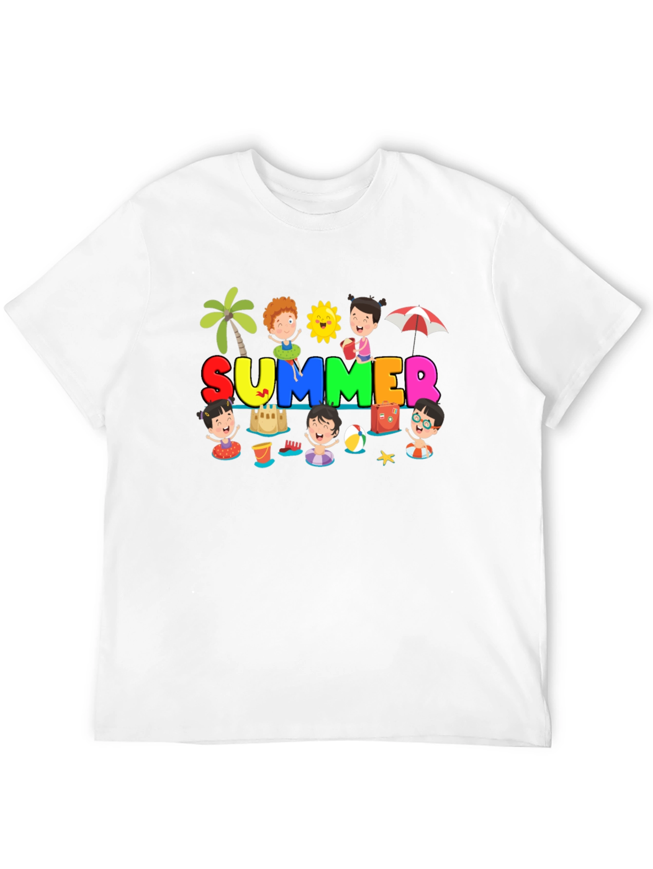 Summer Fun Graphic Tee - Black