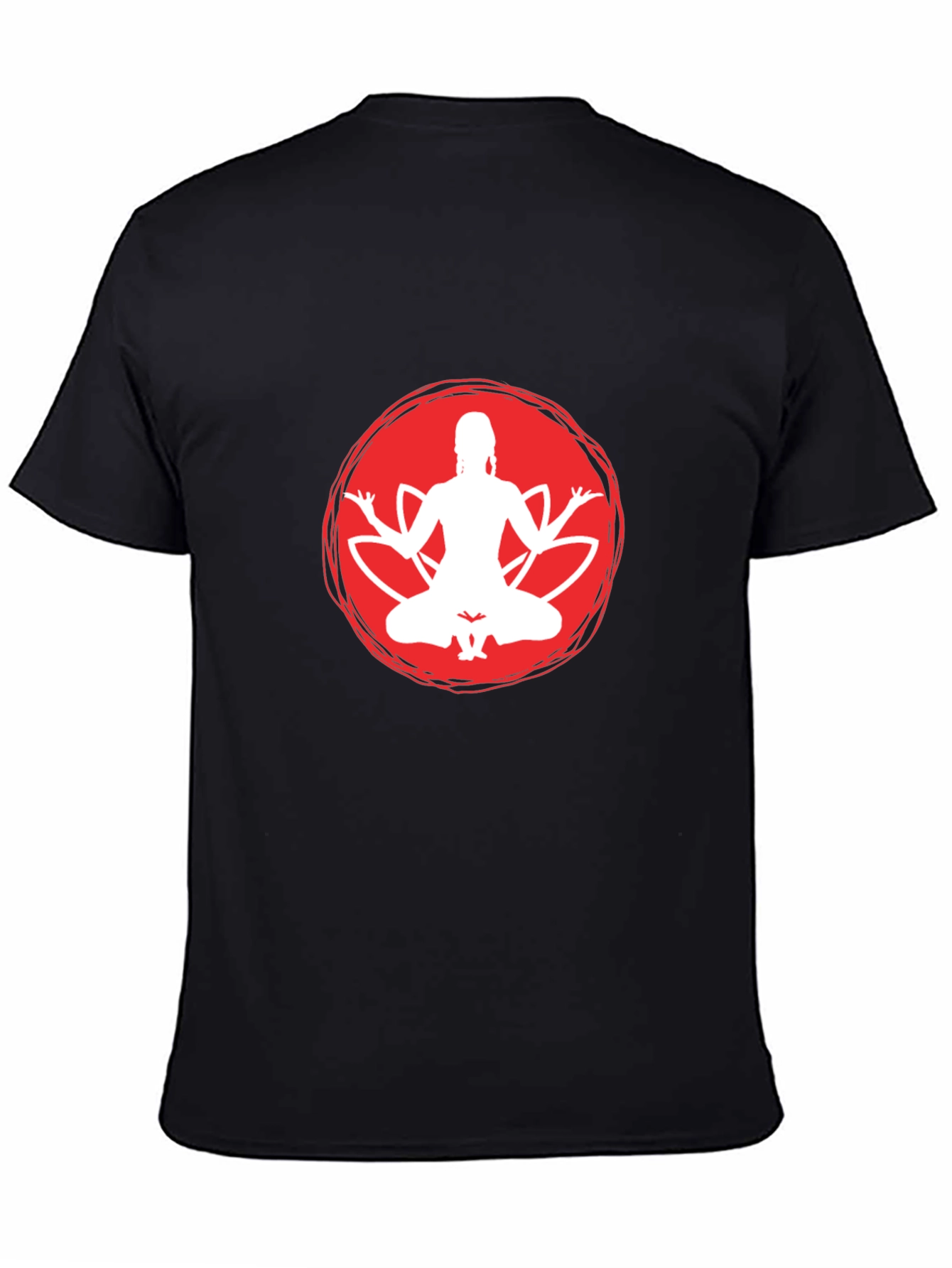 Yoga Meditation Black T-Shirt