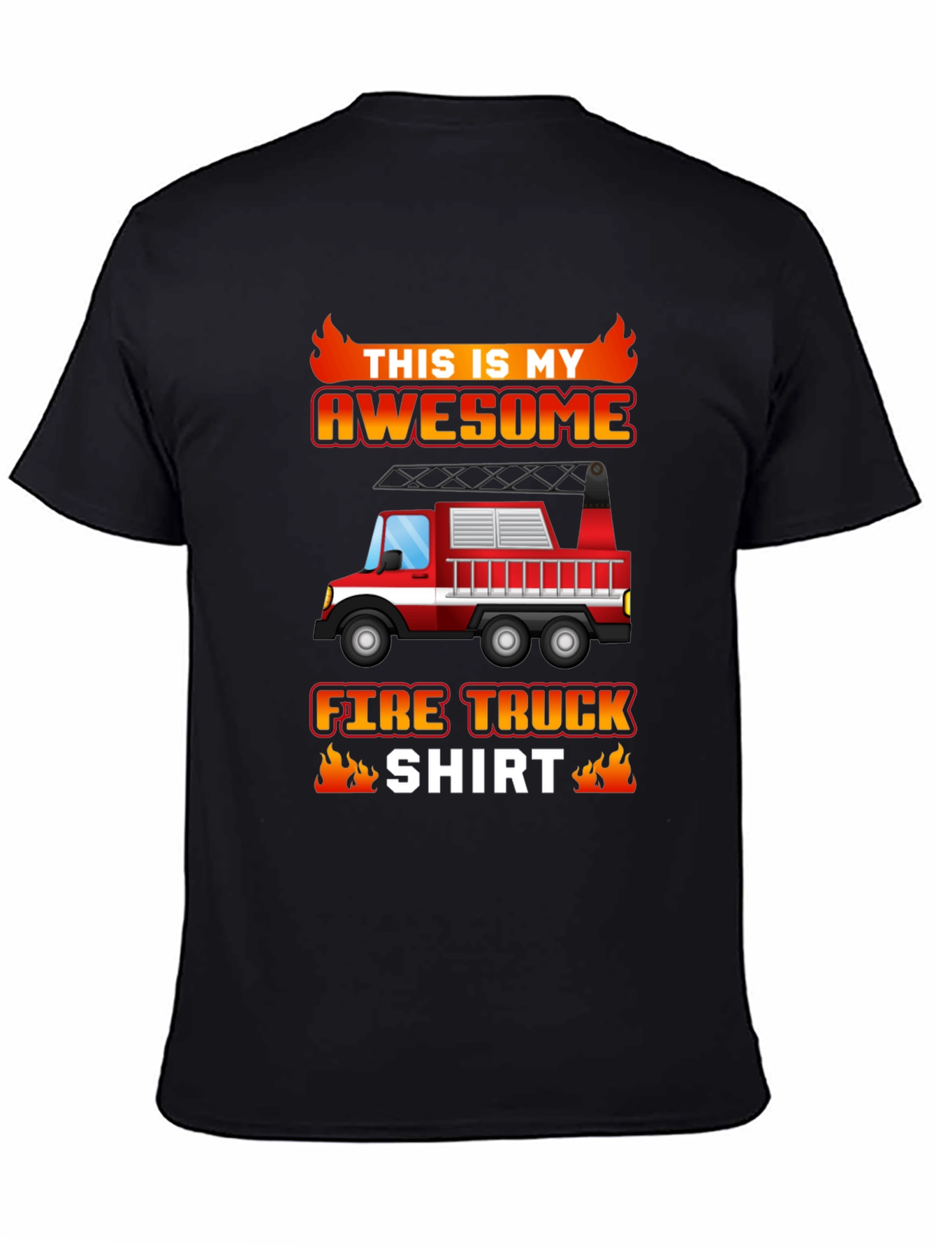 Awesome Fire Truck Graphic Tee