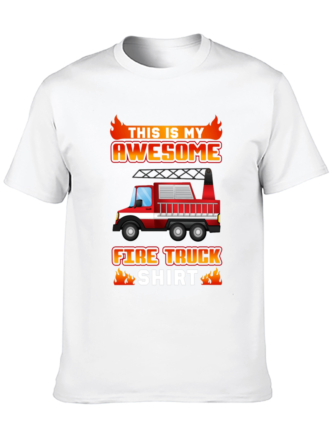 Awesome Fire Truck Graphic Tee