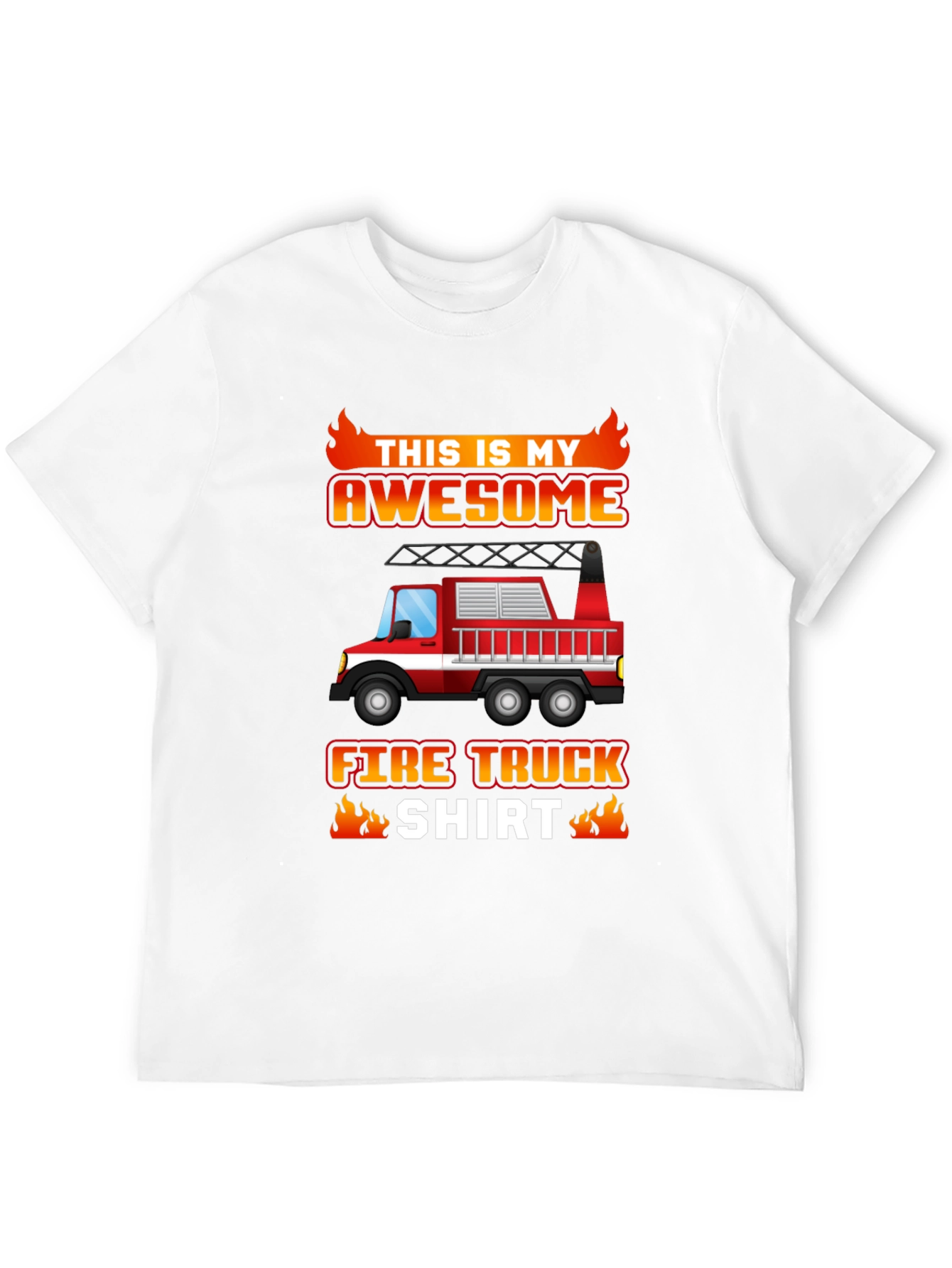 Awesome Fire Truck Graphic Tee
