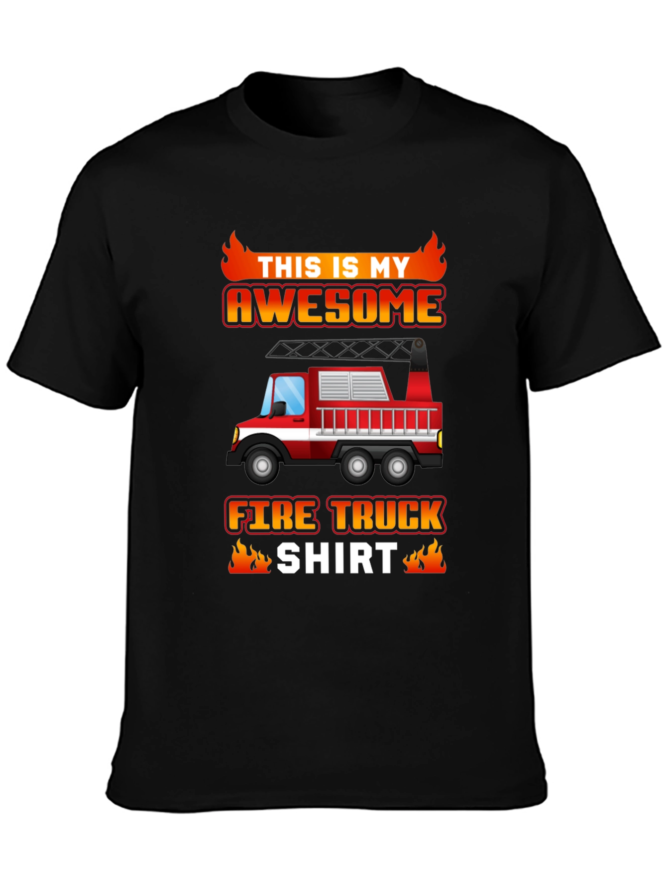 Awesome Fire Truck Graphic Tee