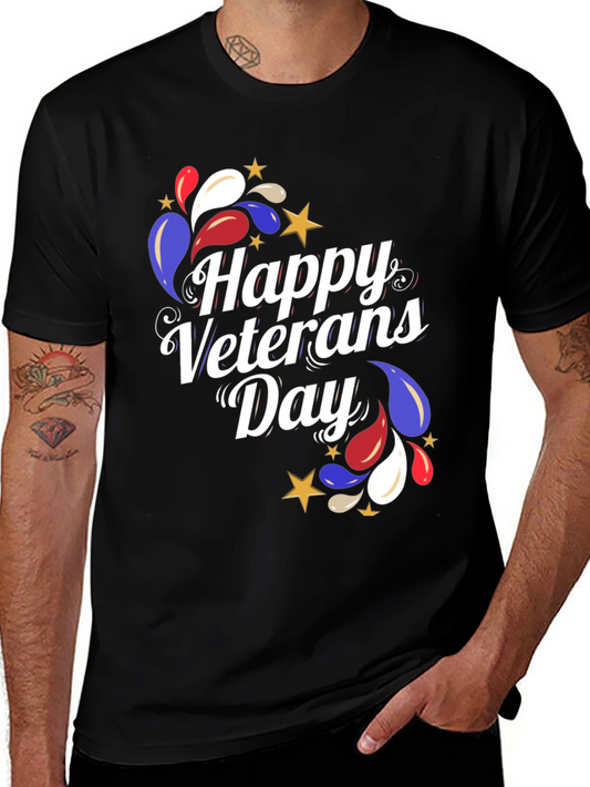 Happy Veterans Day Black T-Shirt