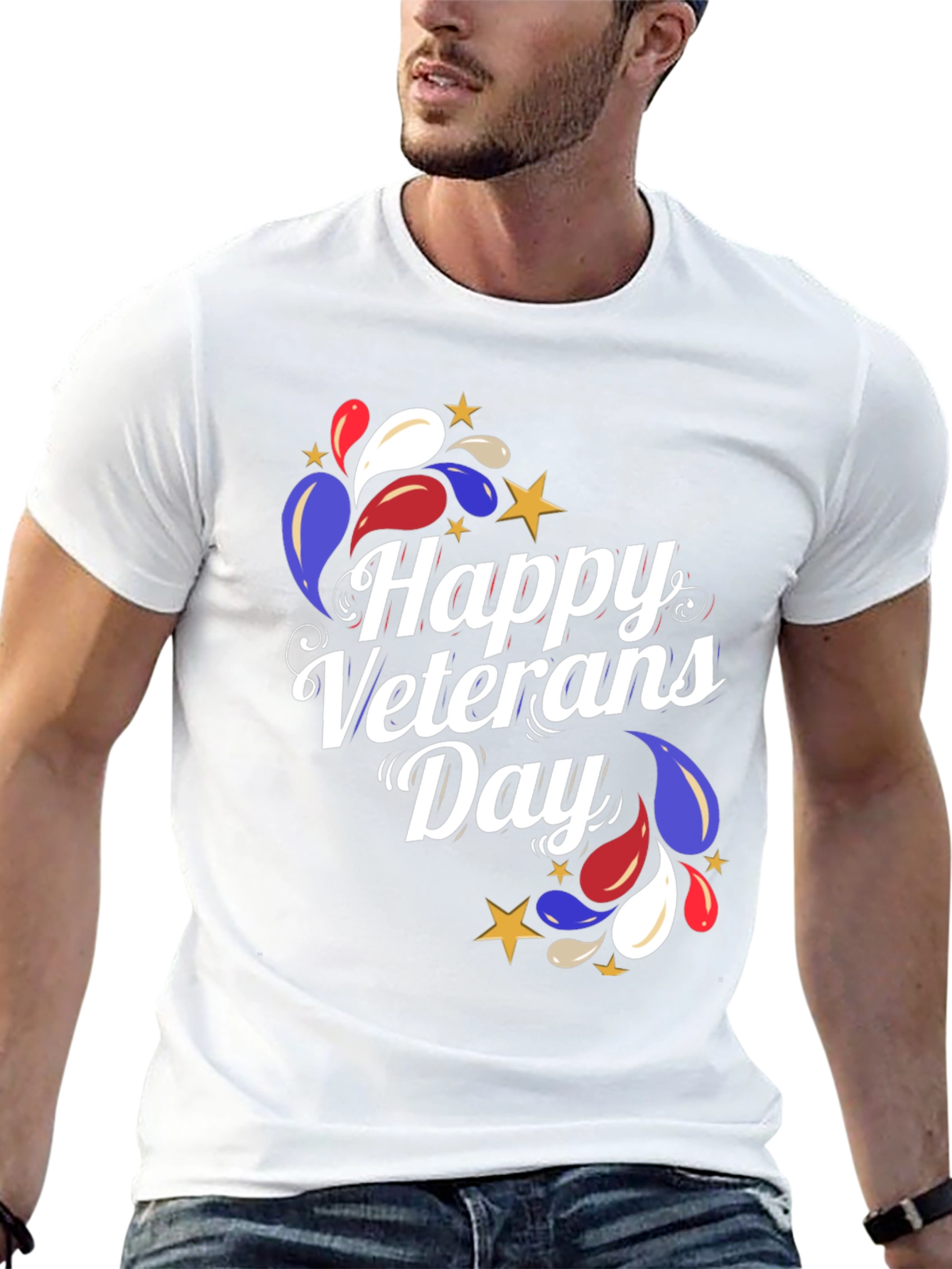 Happy Veterans Day Black T-Shirt