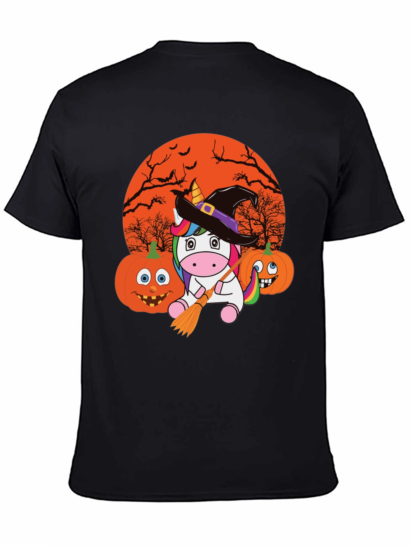 Halloween Unicorn Witch T-Shirt