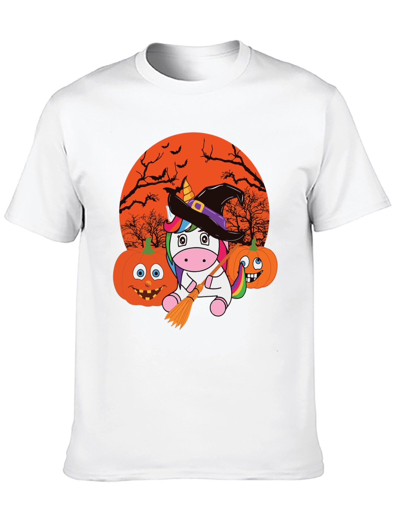 Halloween Unicorn Witch T-Shirt