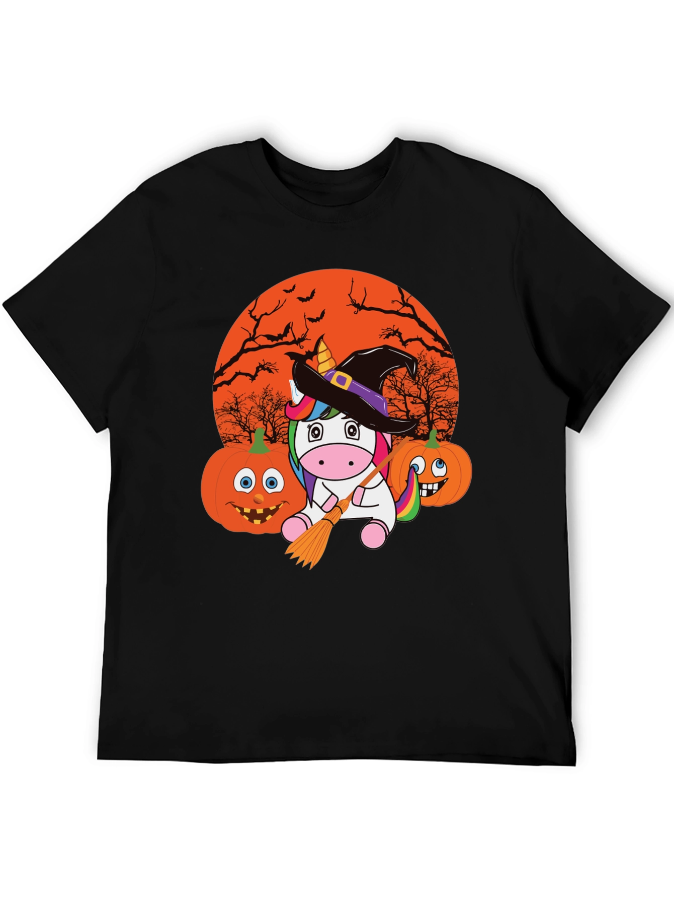 Halloween Unicorn Witch T-Shirt