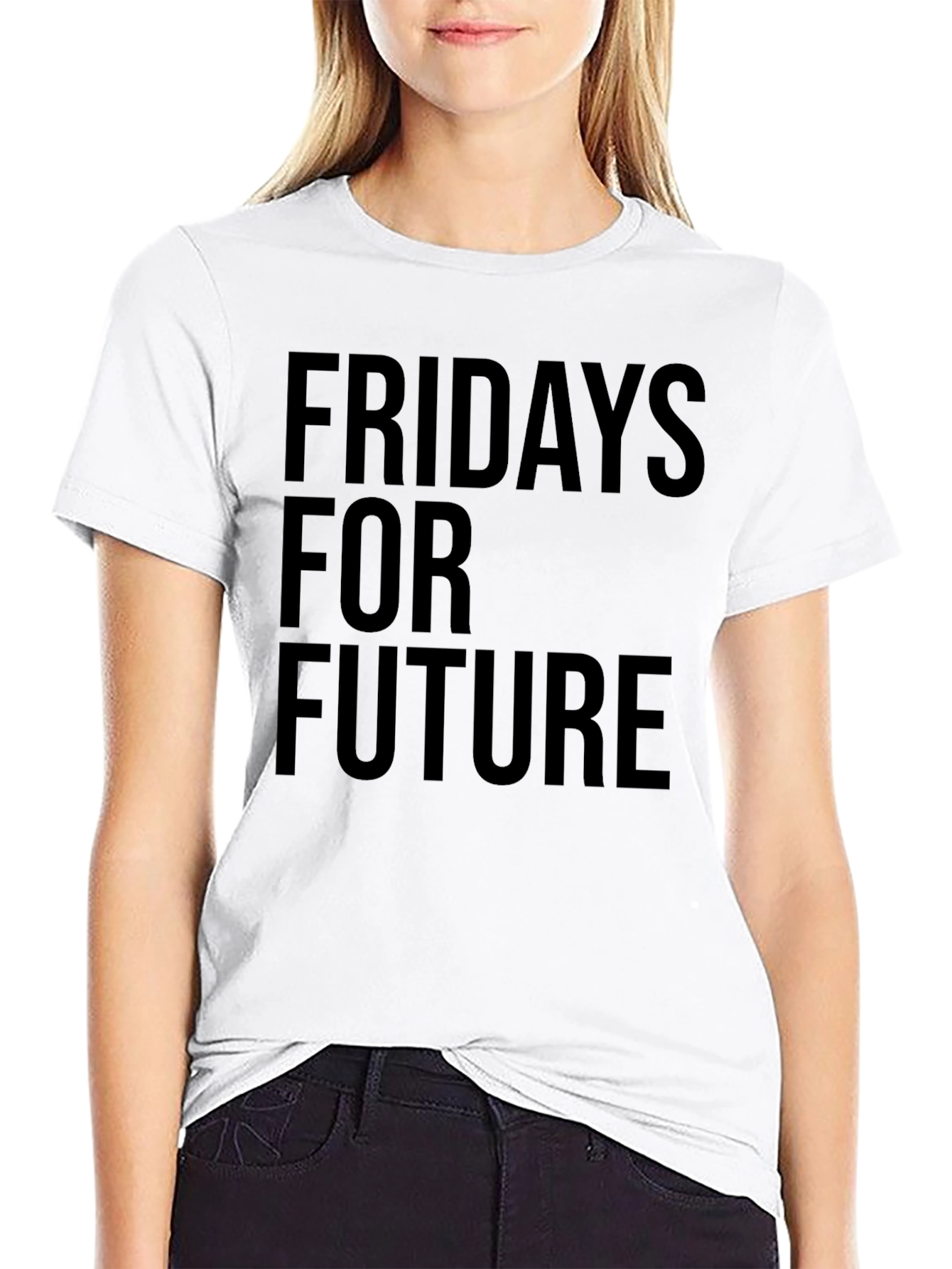 Fridays For Future Graphic Black Tee
