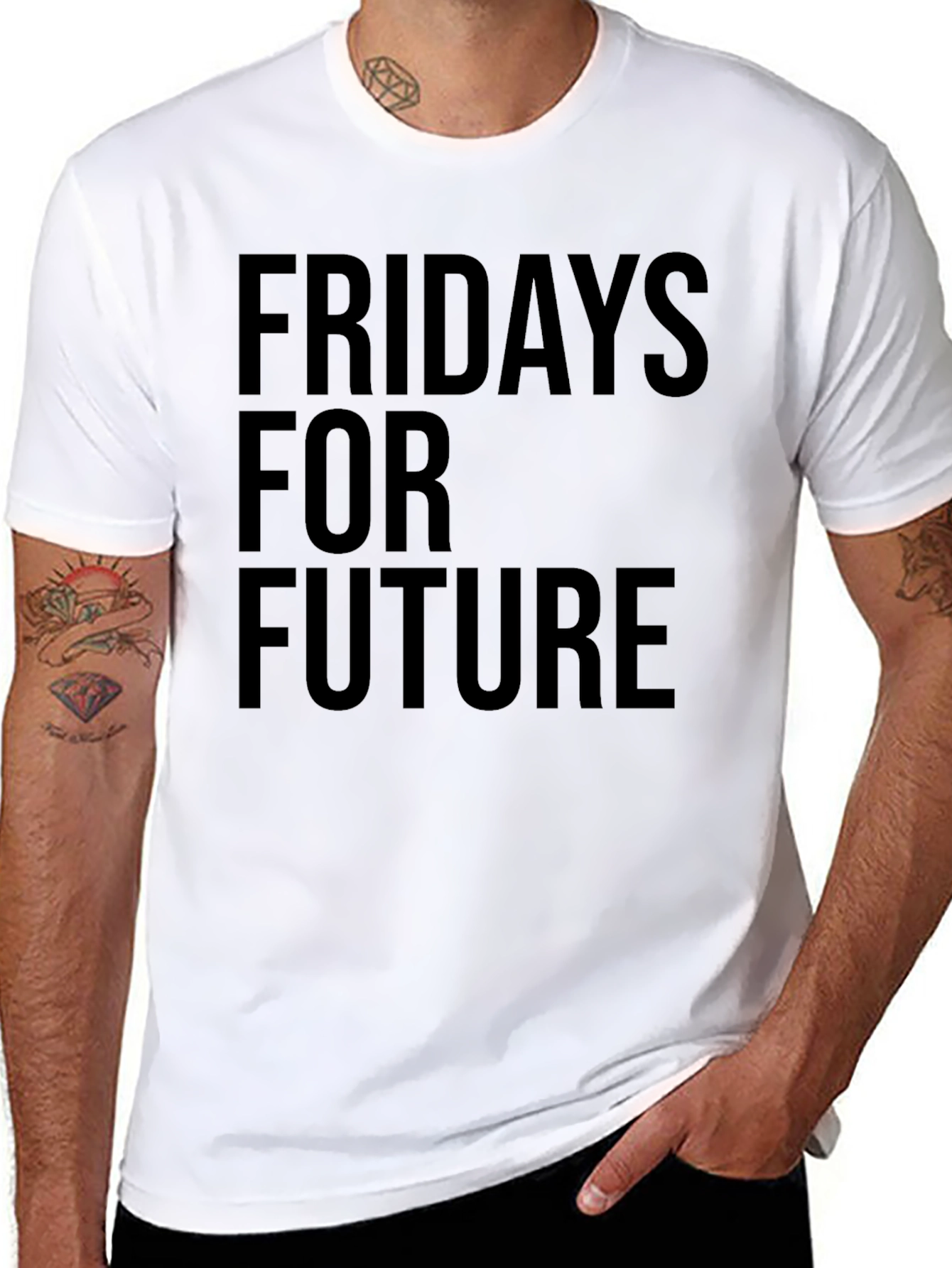 Fridays For Future Graphic Black Tee