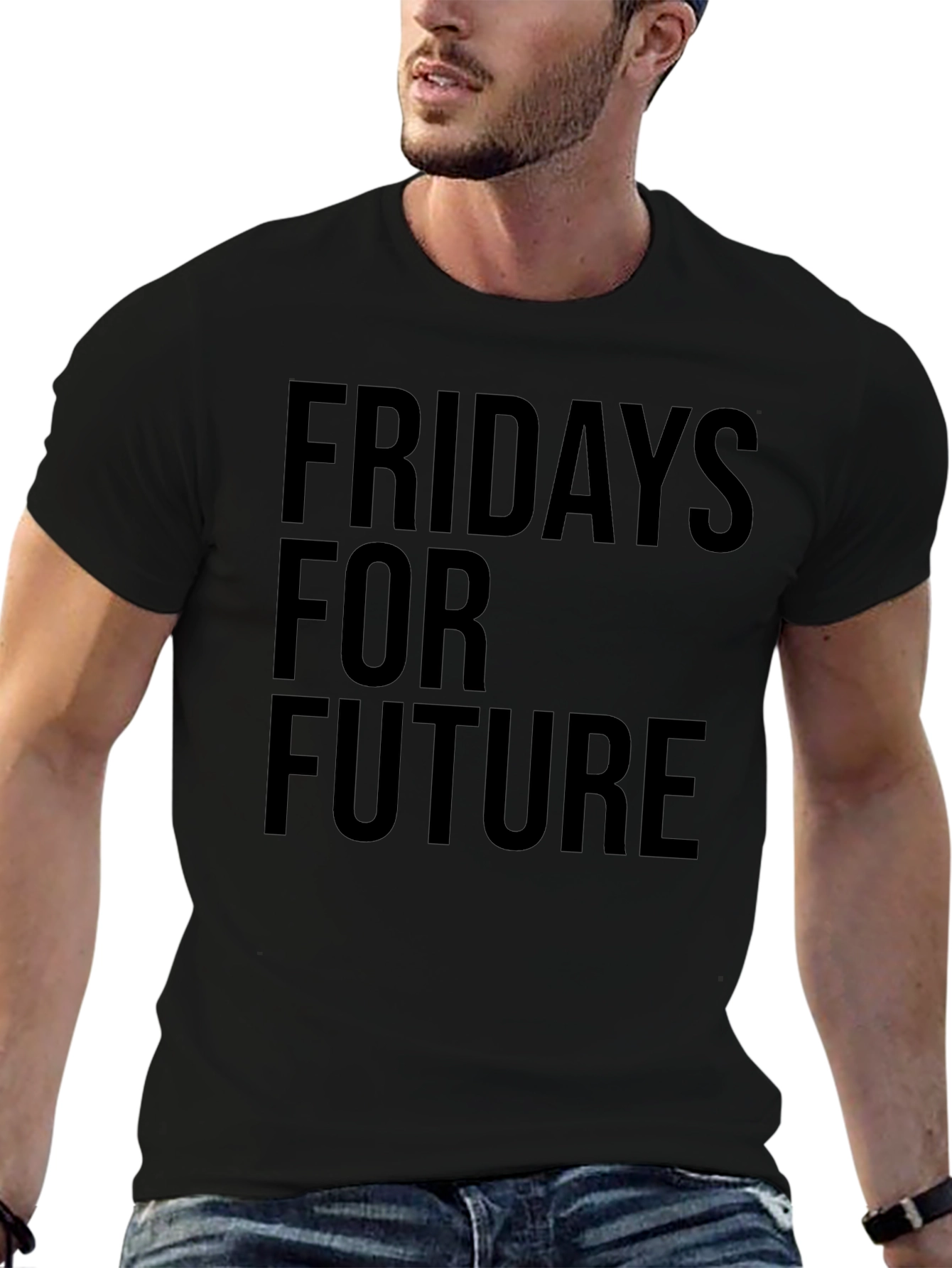 Fridays For Future Graphic Black Tee