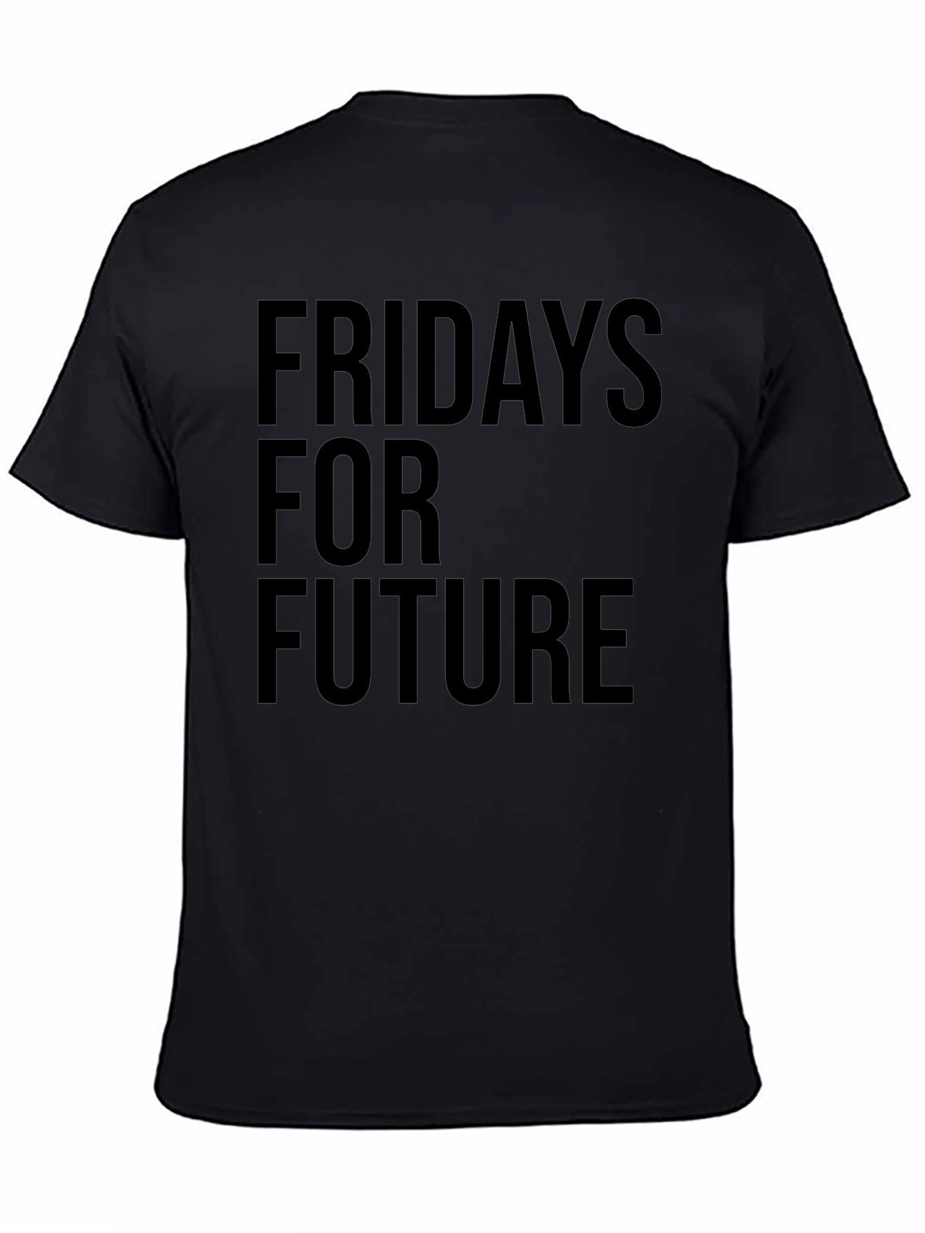 Fridays For Future Graphic Black Tee
