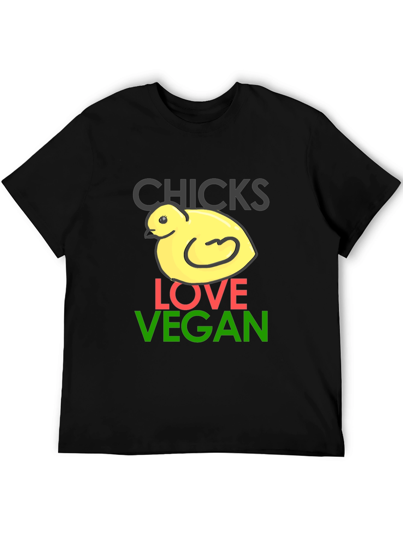 Chicks Love Vegan T-Shirt - Funny Animal Tee