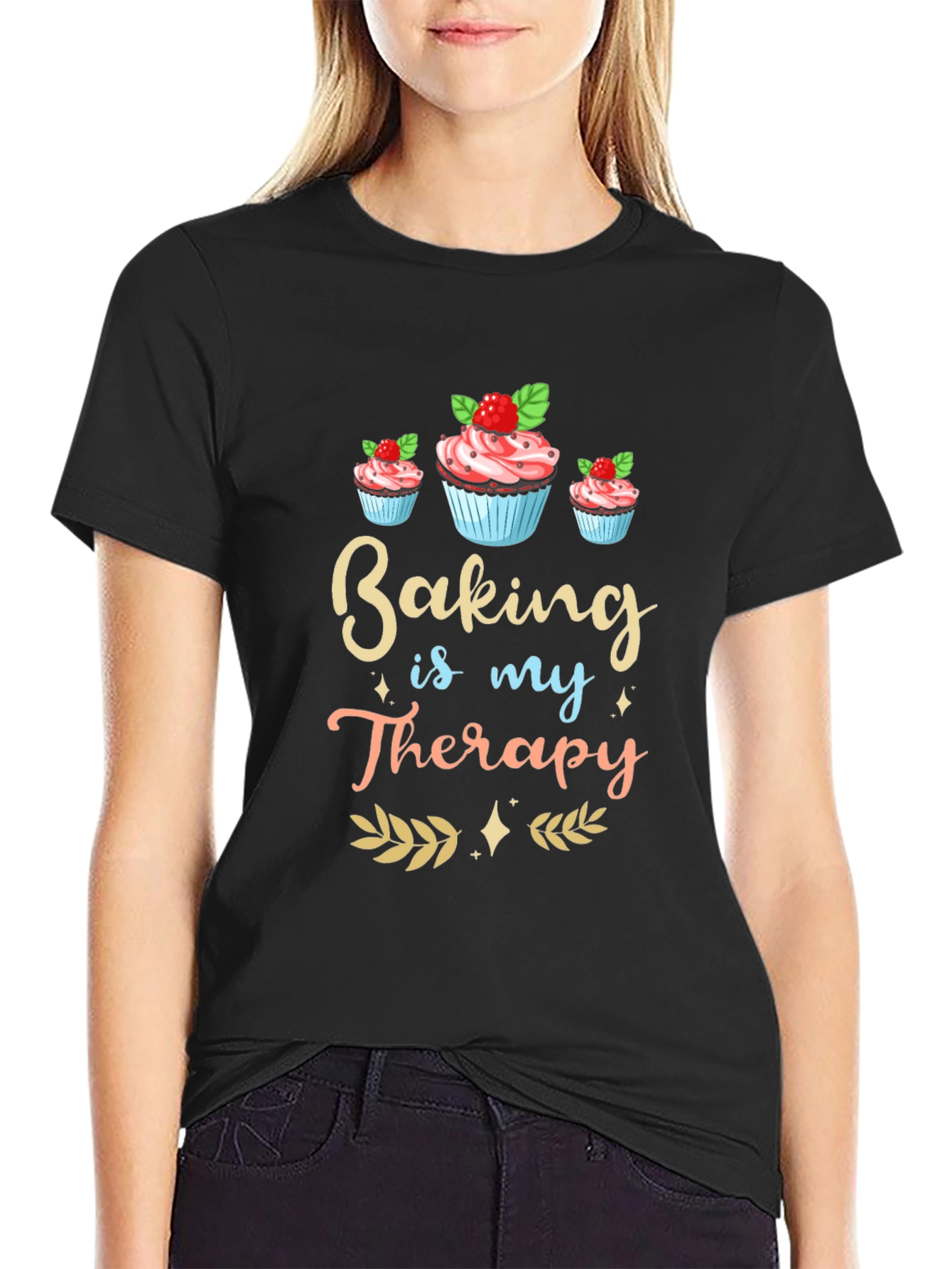 Baking is My Therapy Graphic Tee
