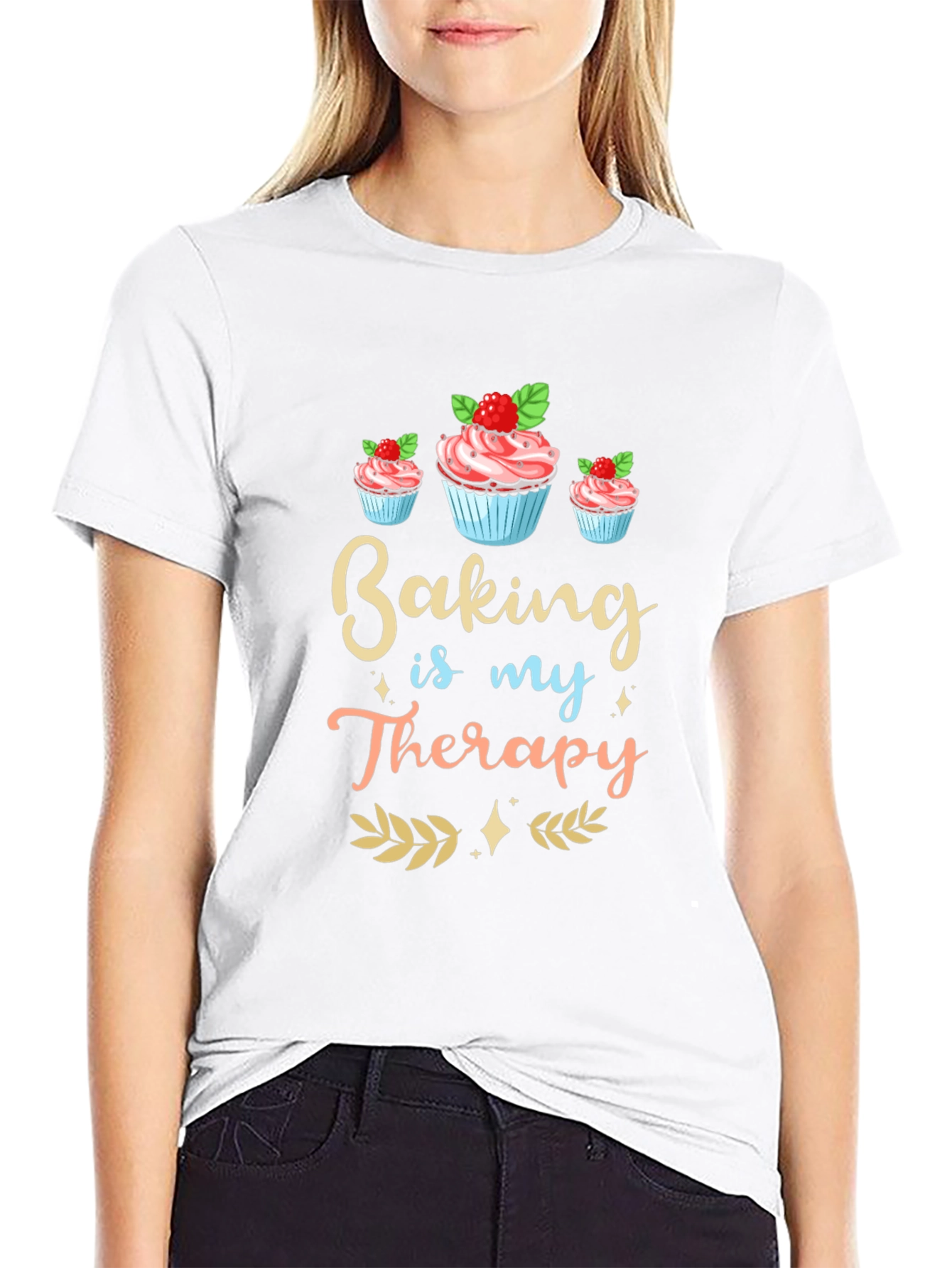 Baking is My Therapy Graphic Tee