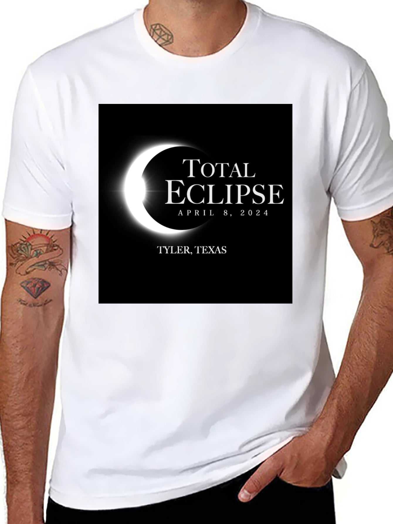 Total Eclipse April 8 2024 Tyler Texas T-Shirt