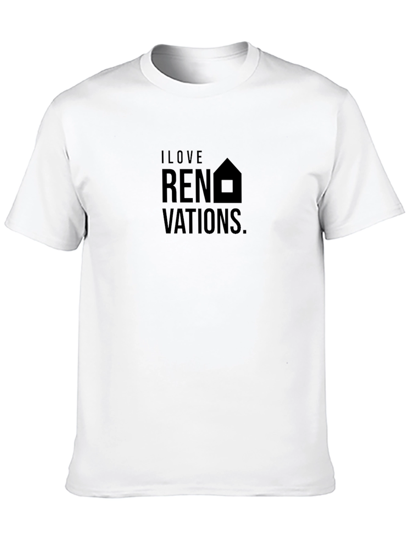 I Love Renovations Black Crew Neck T-Shirt