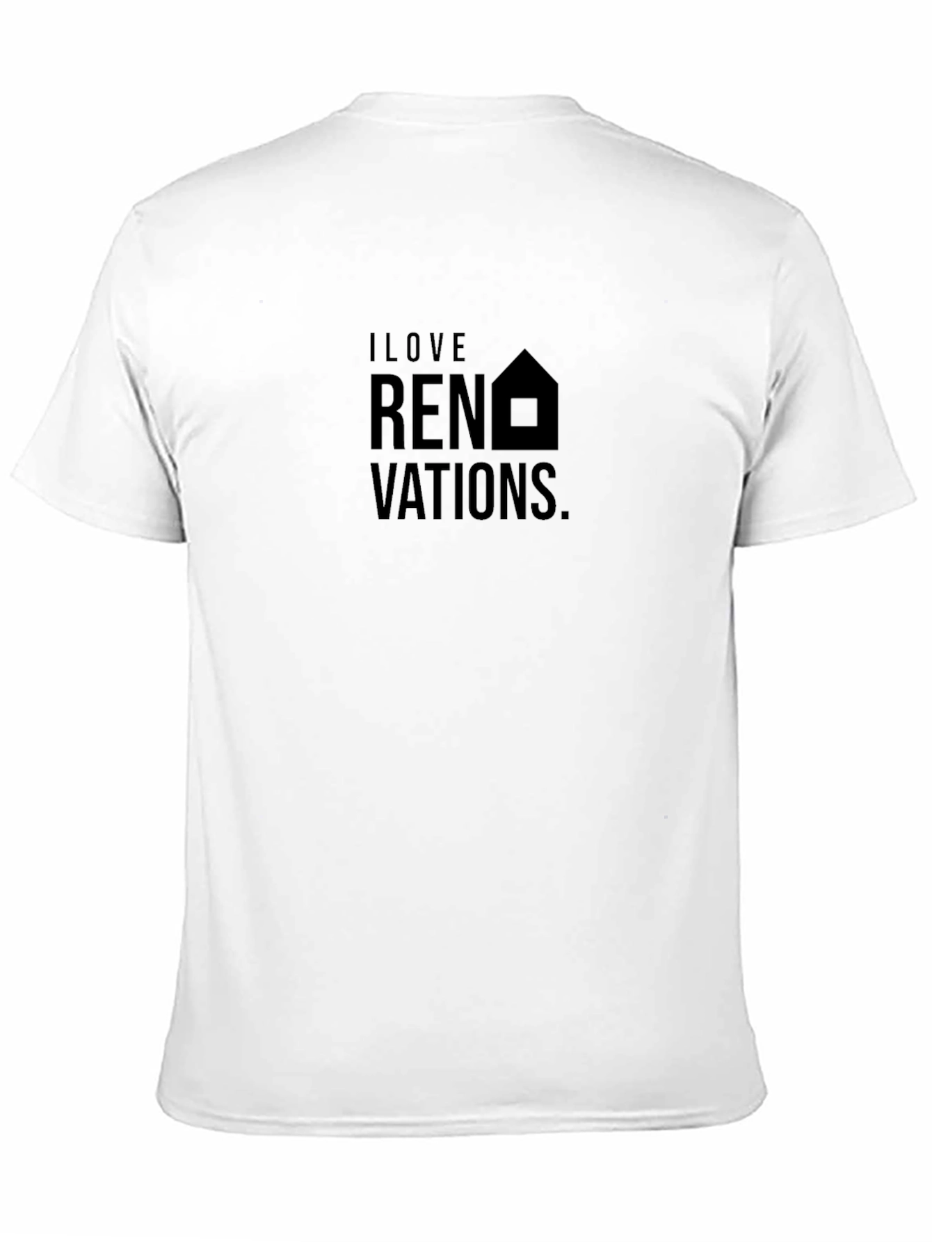 I Love Renovations Black Crew Neck T-Shirt