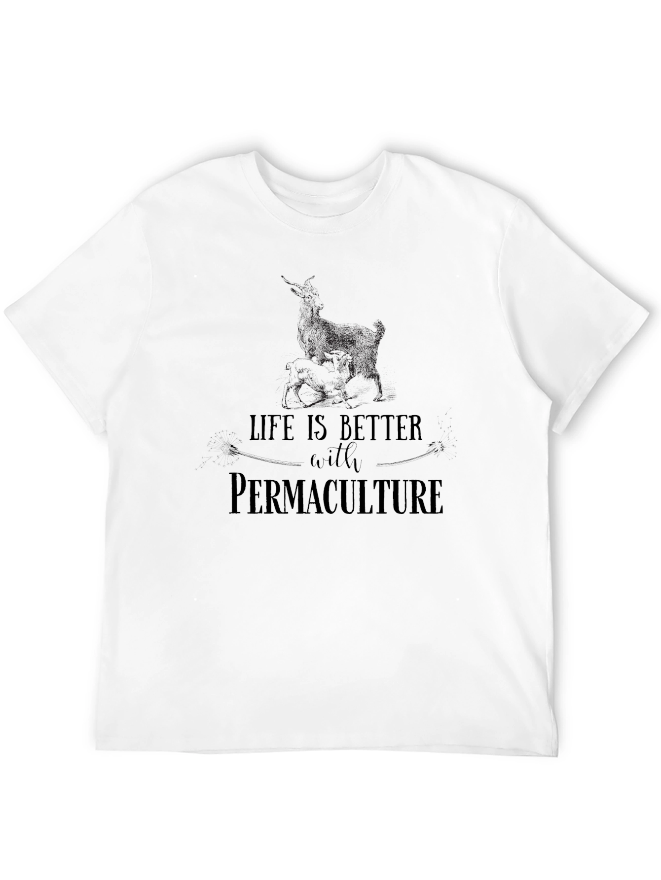 Life is Better with Permaculture T-Shirt - Black