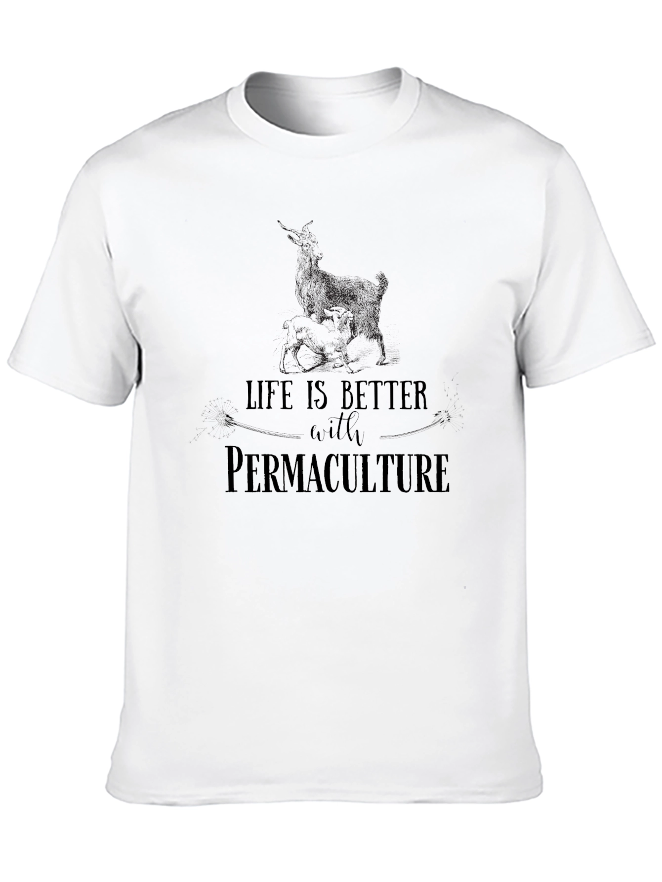 Life is Better with Permaculture T-Shirt - Black