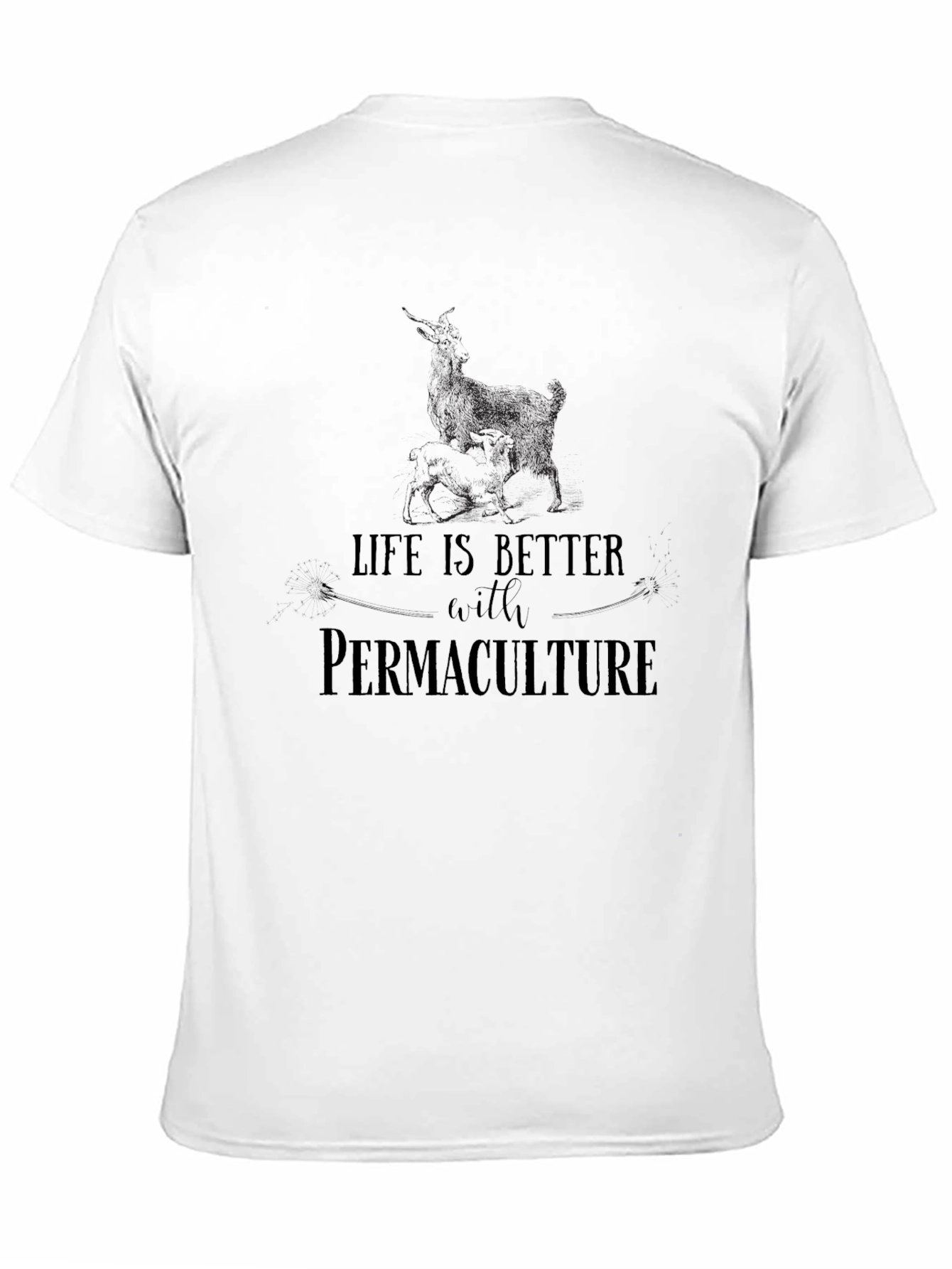 Life is Better with Permaculture T-Shirt - Black