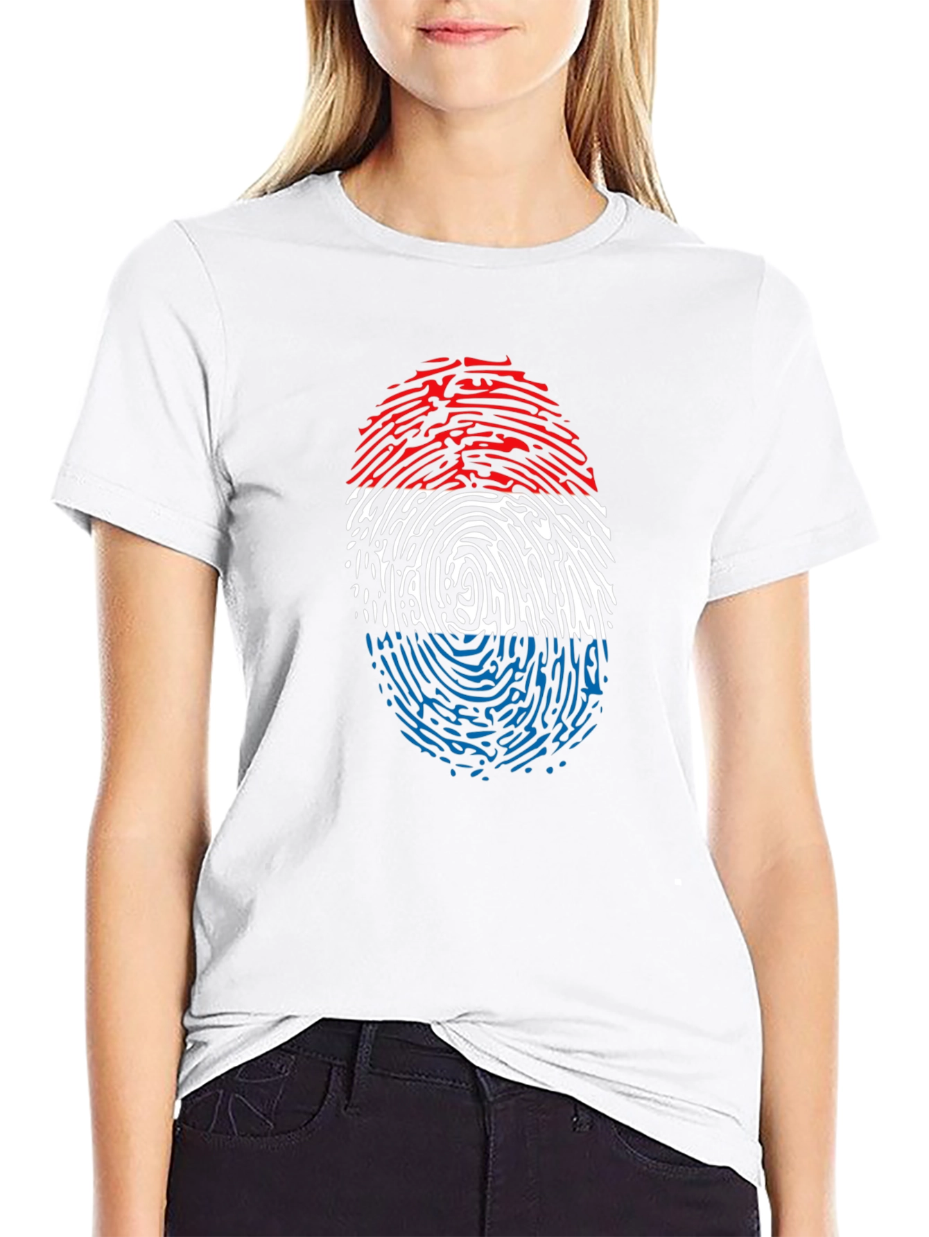 Dutch Flag Fingerprint T-Shirt