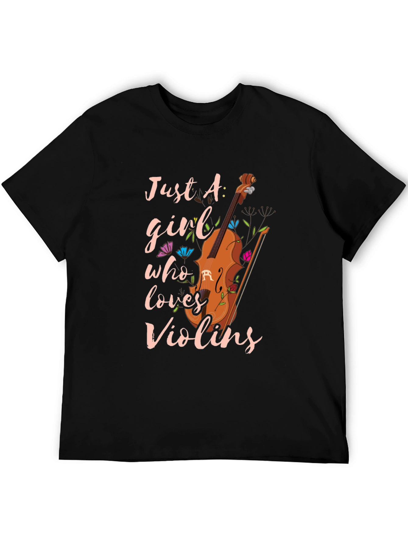 Just A Girl Who Loves Violins T-Shirt