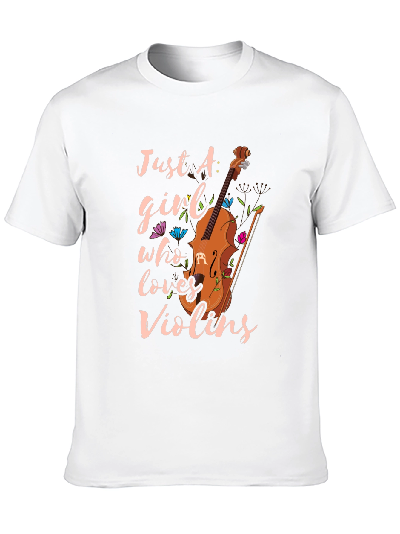 Just A Girl Who Loves Violins T-Shirt