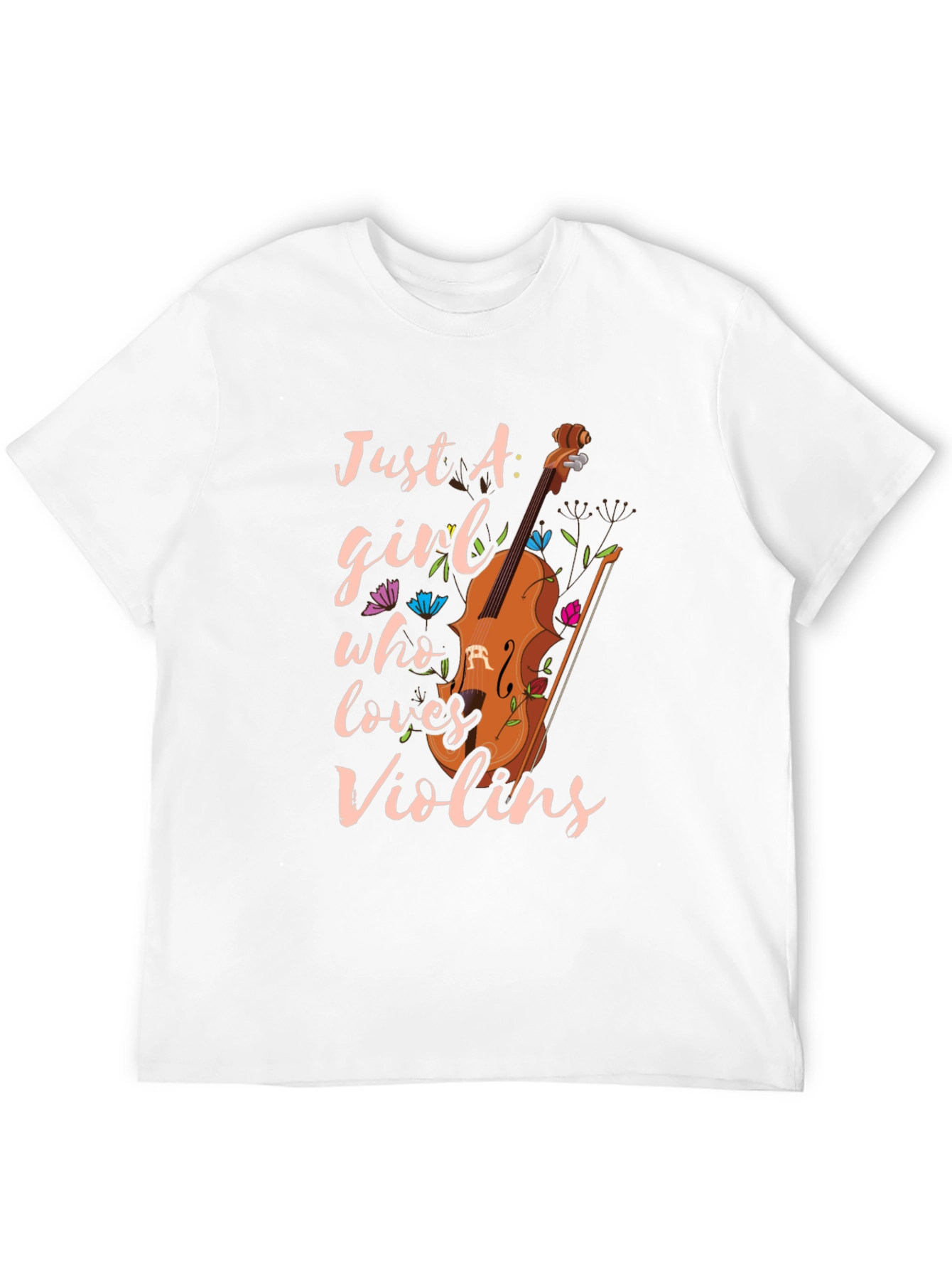 Just A Girl Who Loves Violins T-Shirt