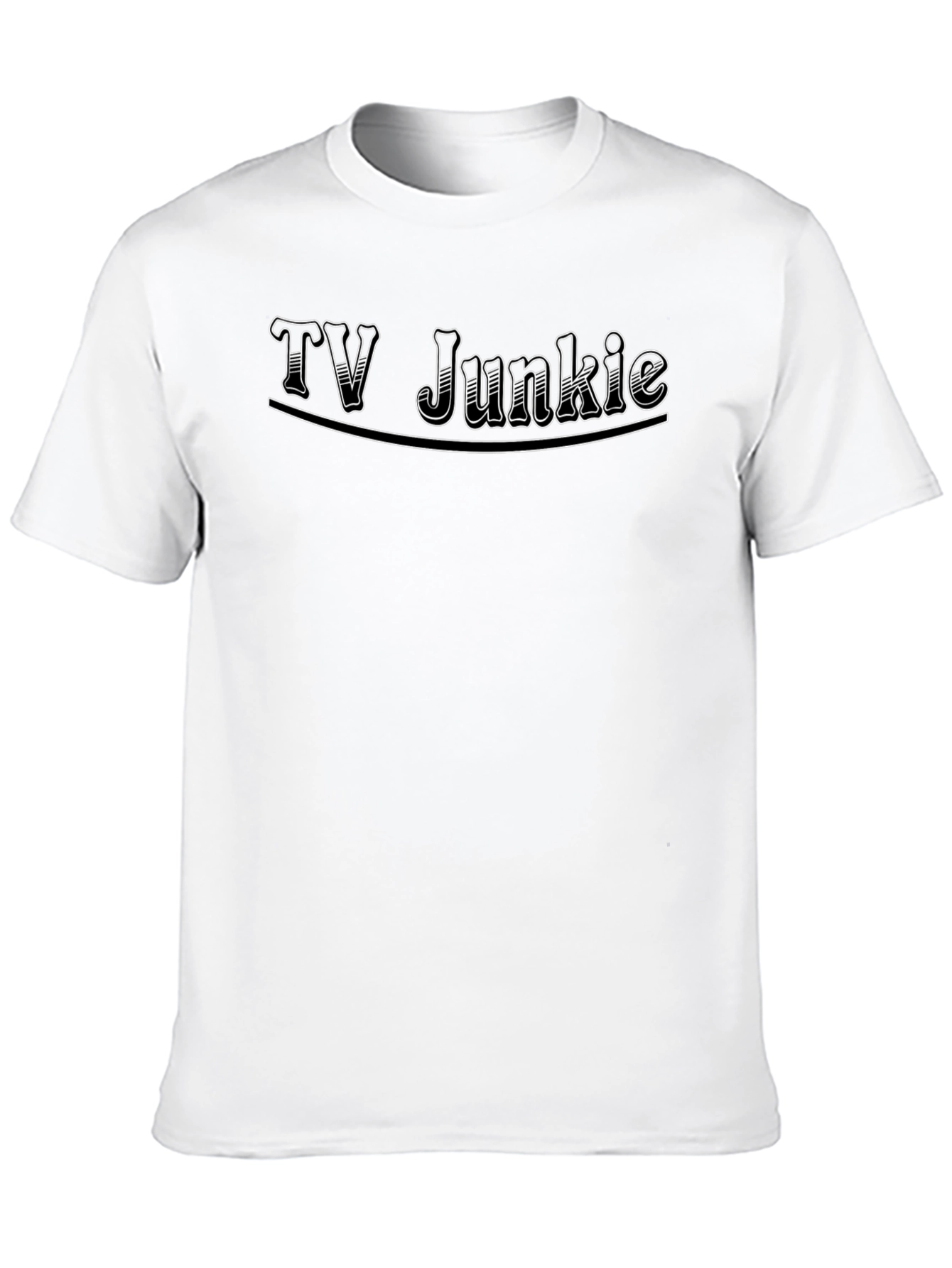 TV Junkie Black T-Shirt - Graphic Tee