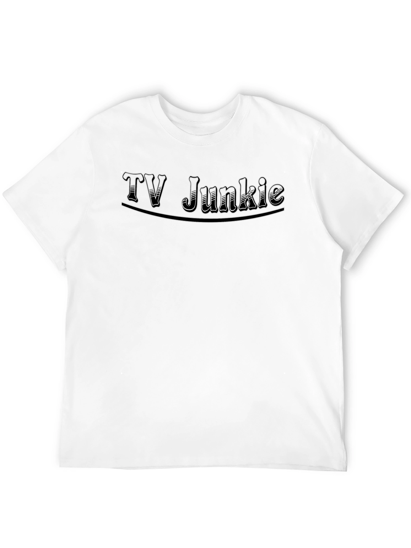 TV Junkie Black T-Shirt - Graphic Tee